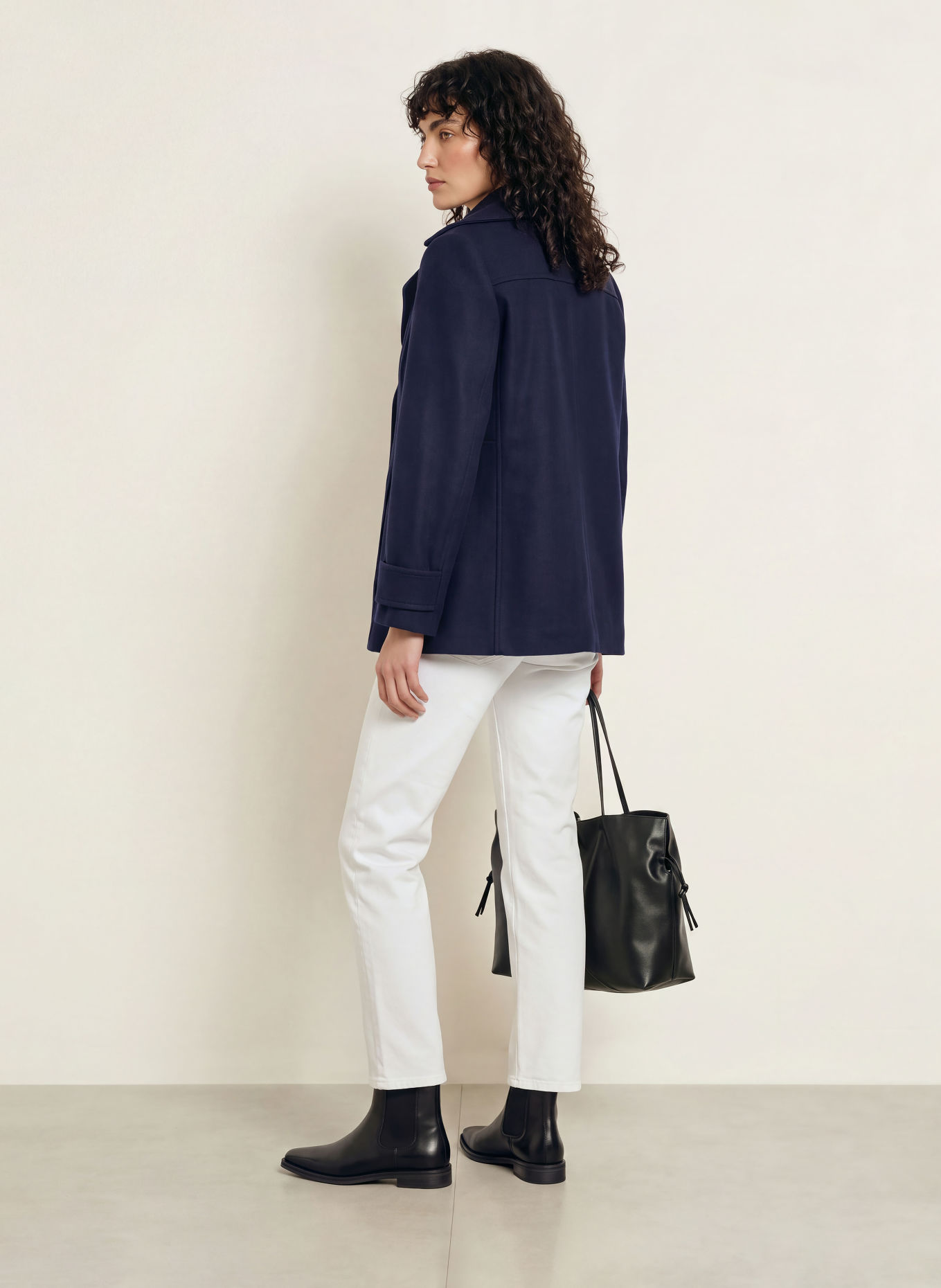 IQ STUDIO Pea coat: DARK BLUE