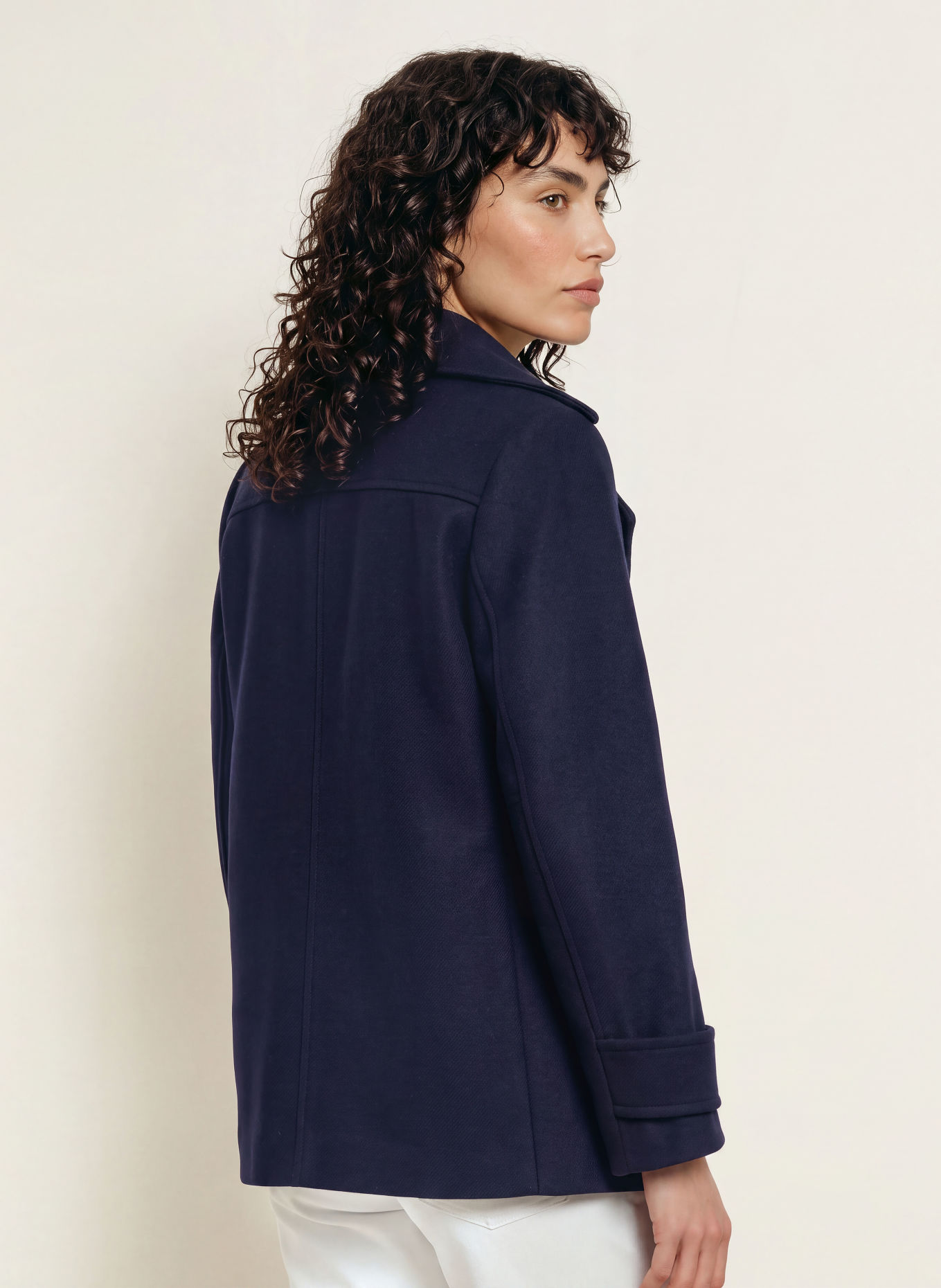 IQ STUDIO Pea coat: DARK BLUE