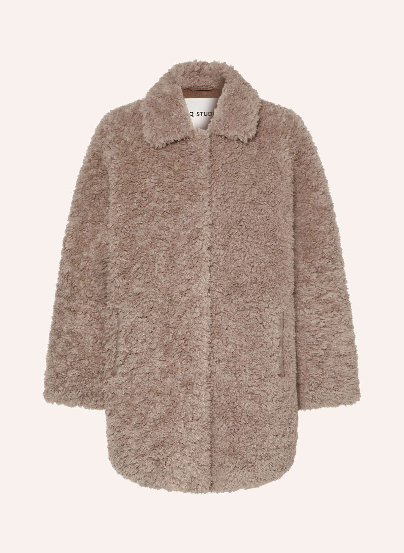 IQ STUDIO Faux Fur Jacket: TAUPE