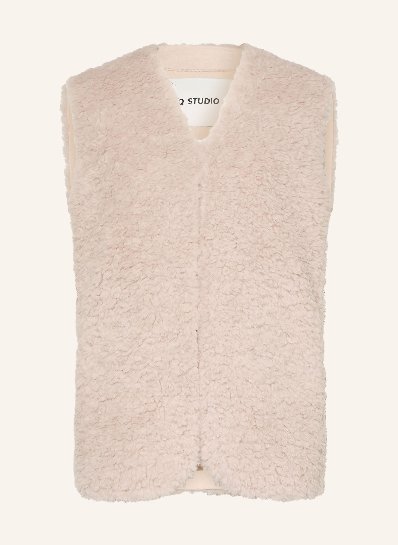 IQ STUDIO Faux Fur Vest: CREAM