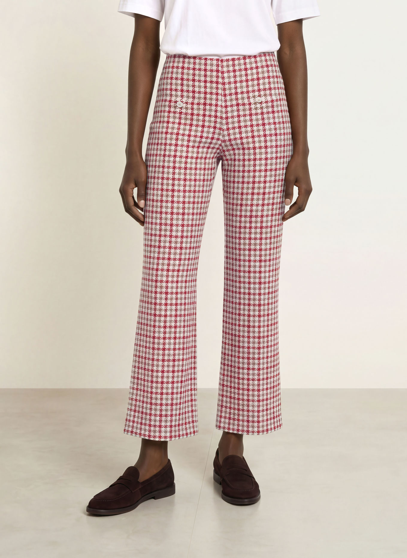 RAFFAELLO ROSSI Jersey-Culotte ELAINE: BRAUN / ECRU / DUNKELROT