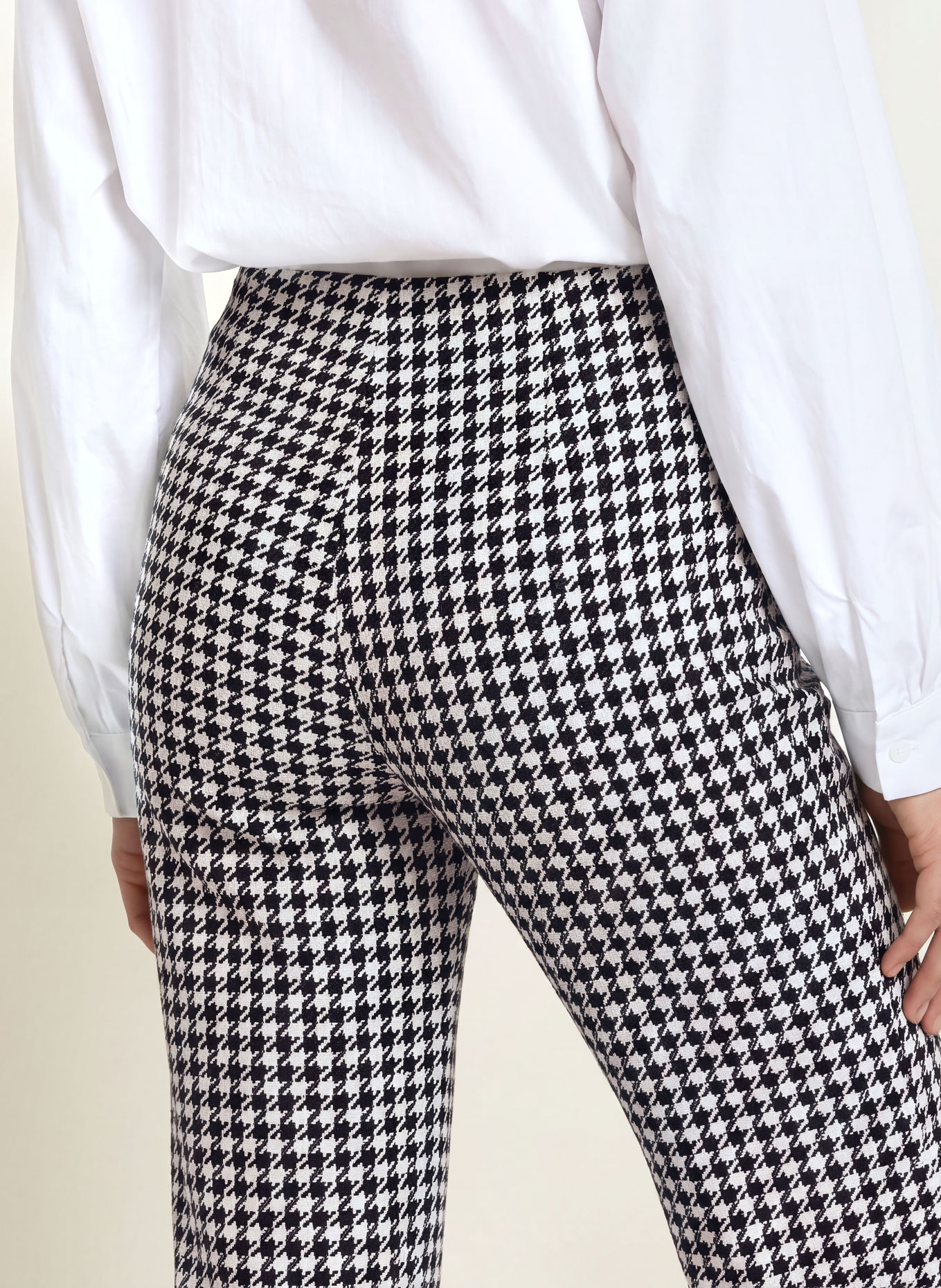 RAFFAELLO ROSSI Marlenehose ELAINE aus Jersey: SCHWARZ / WEISS