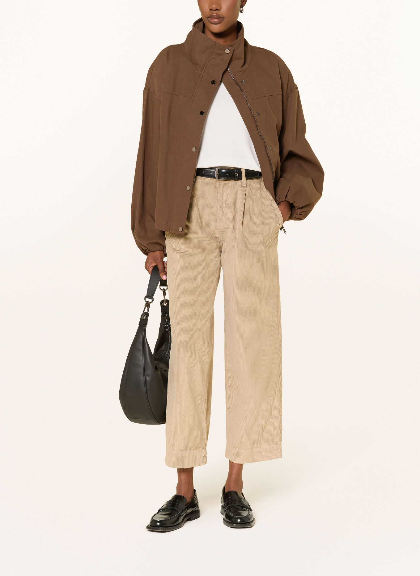 JOOP! 7/8 broek EDDA van corduroy: BEIGE
