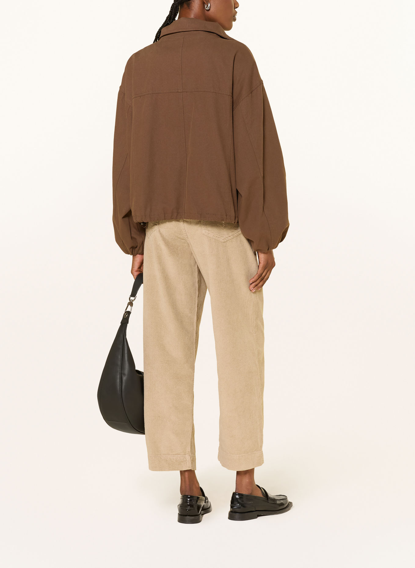 JOOP! 7/8 broek EDDA van corduroy: BEIGE