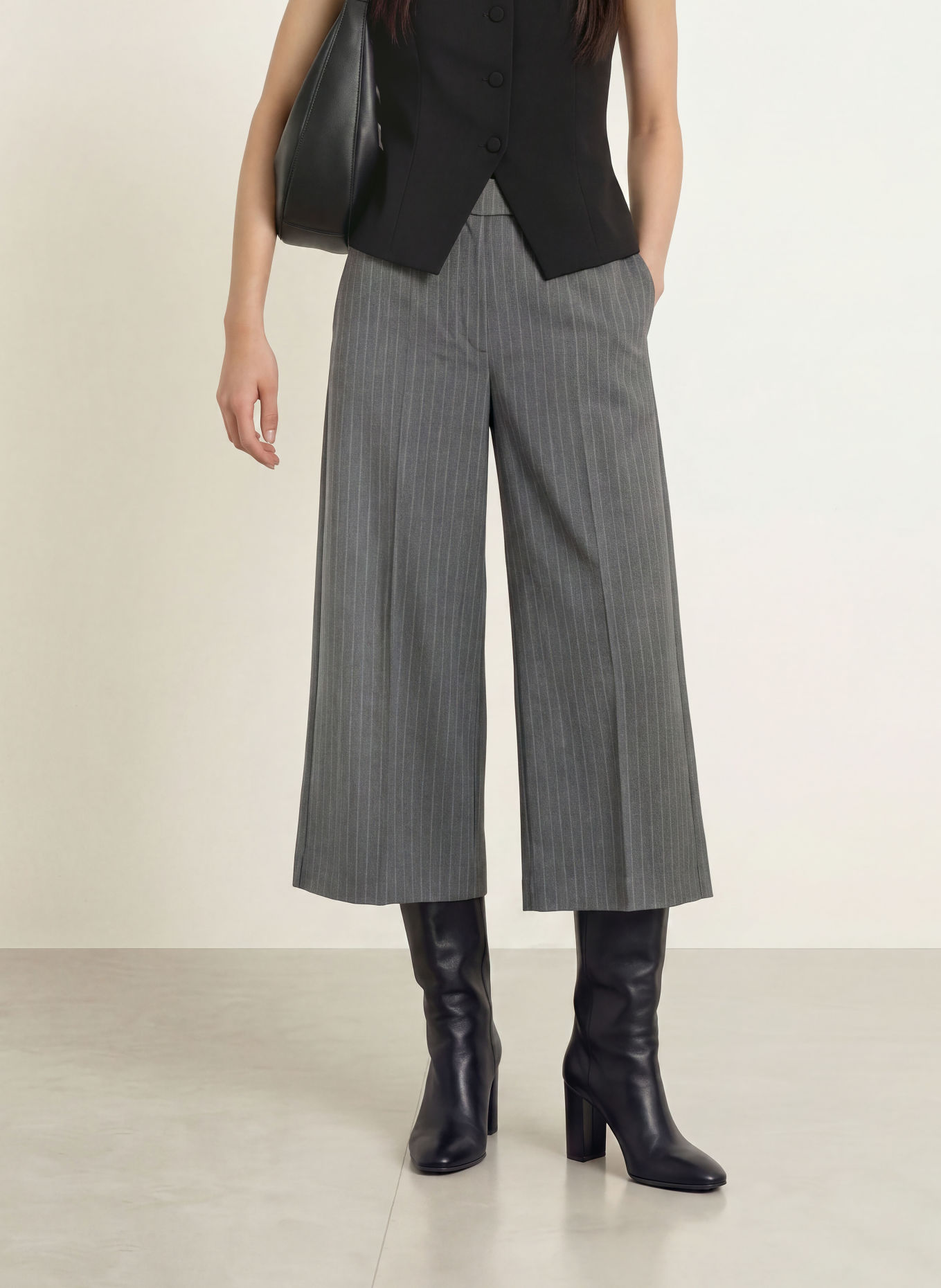 JOOP! Culotte: MÖRKGRÅ / VIT