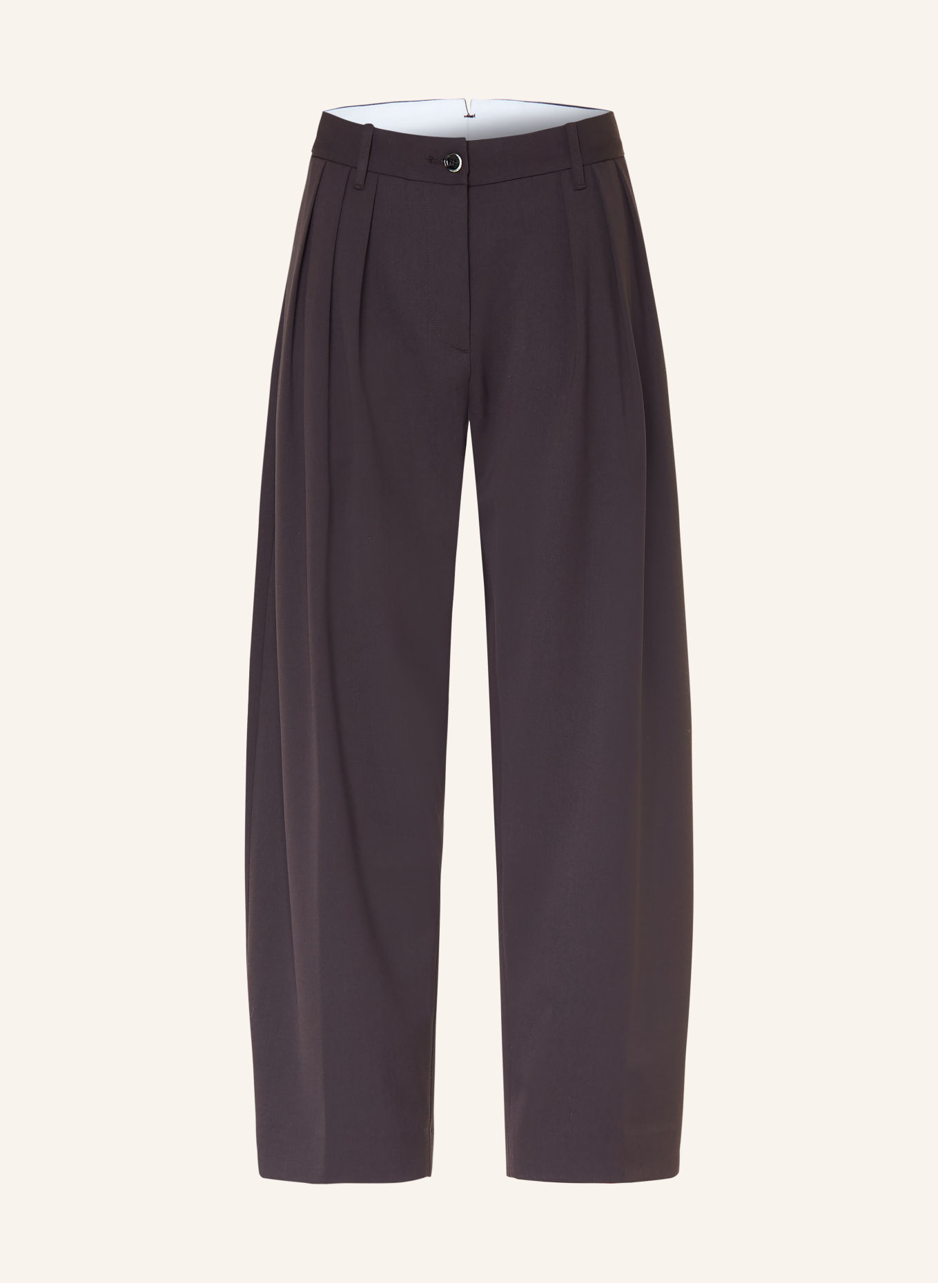 nine:inthe:morning GERDA 7/8-length trousers: DARK BROWN
