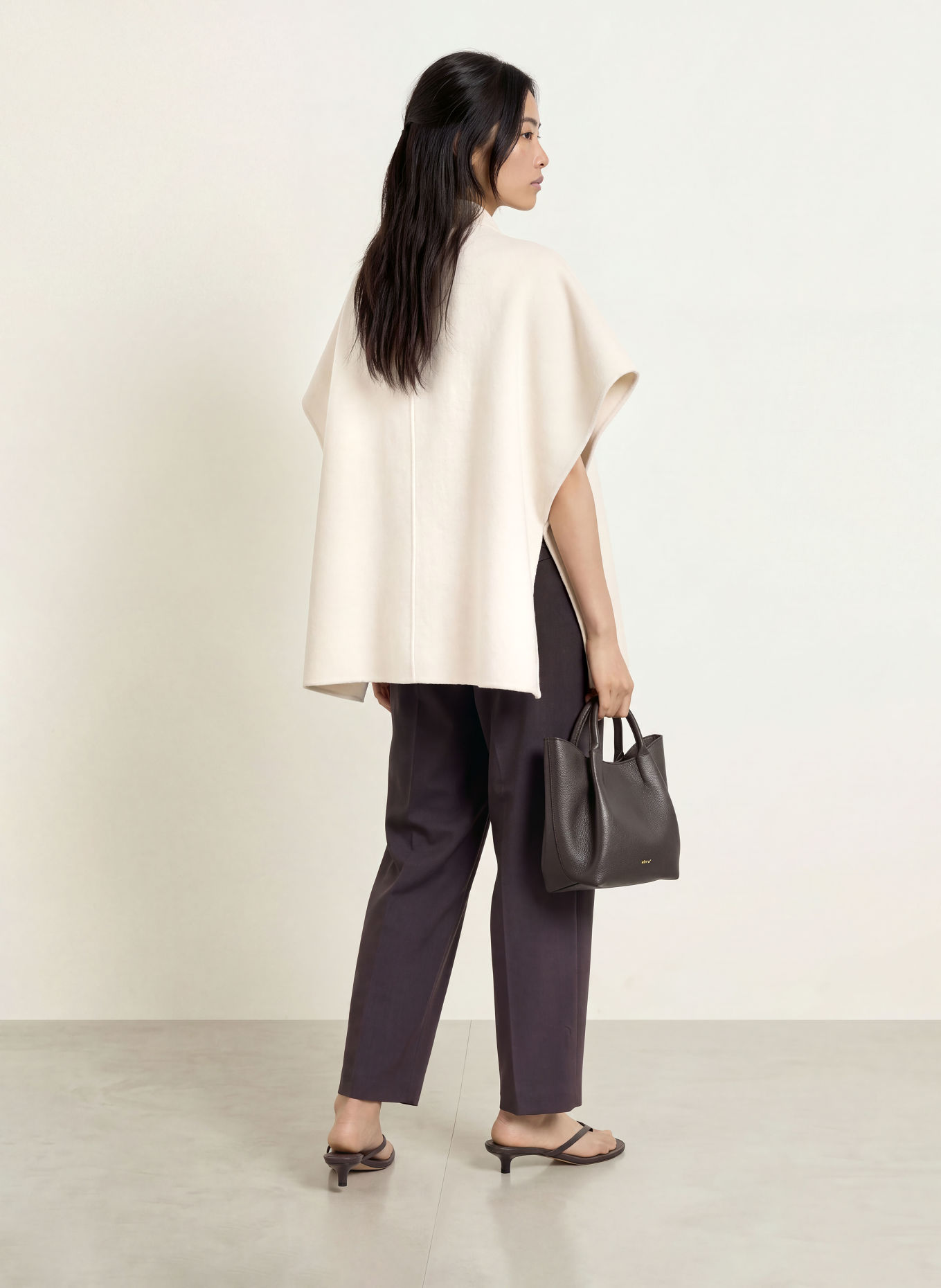 nine:inthe:morning GERDA 7/8-length trousers: DARK BROWN