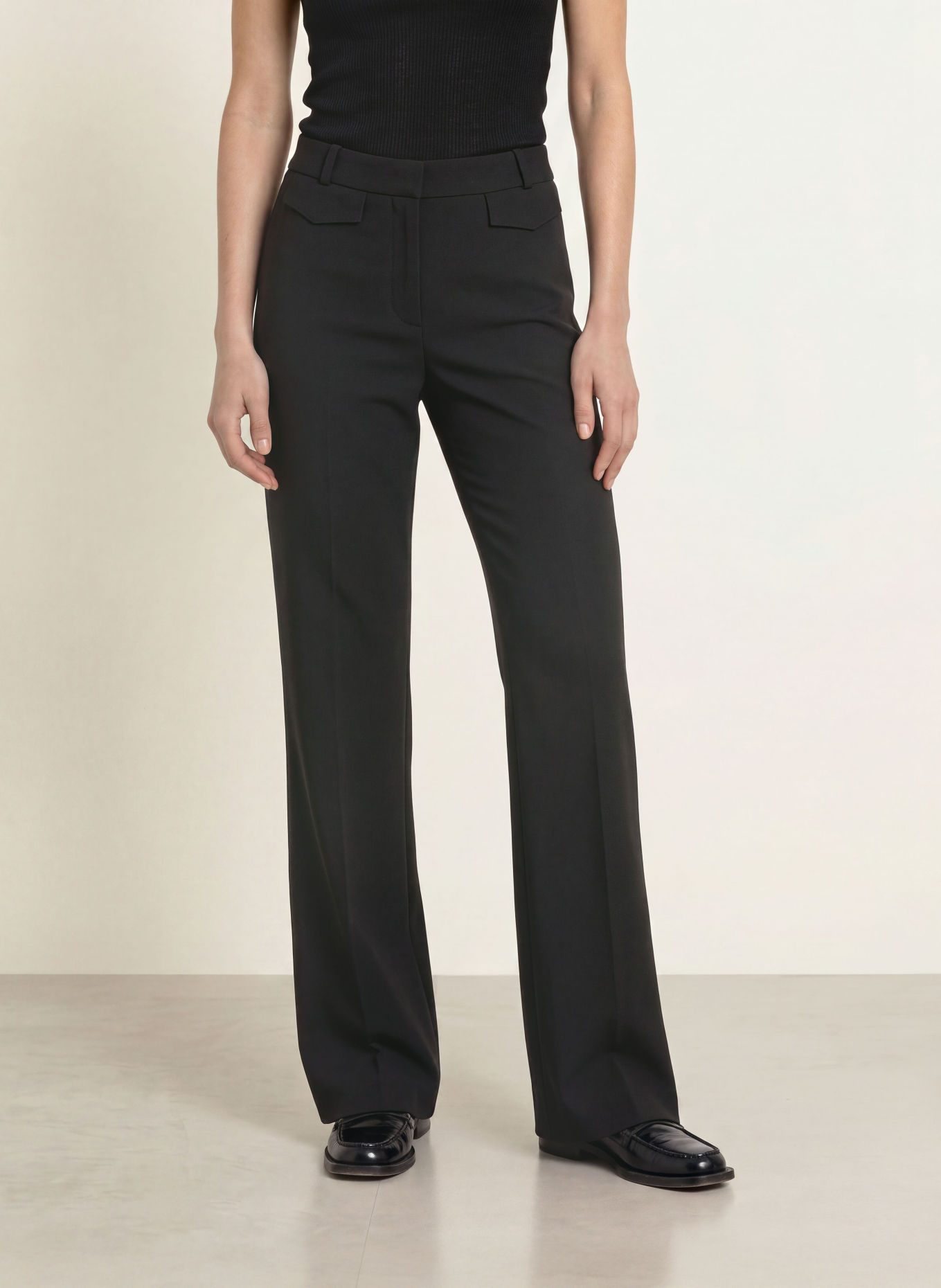 CAMBIO Marlene-broek FAMOUS: ZWART