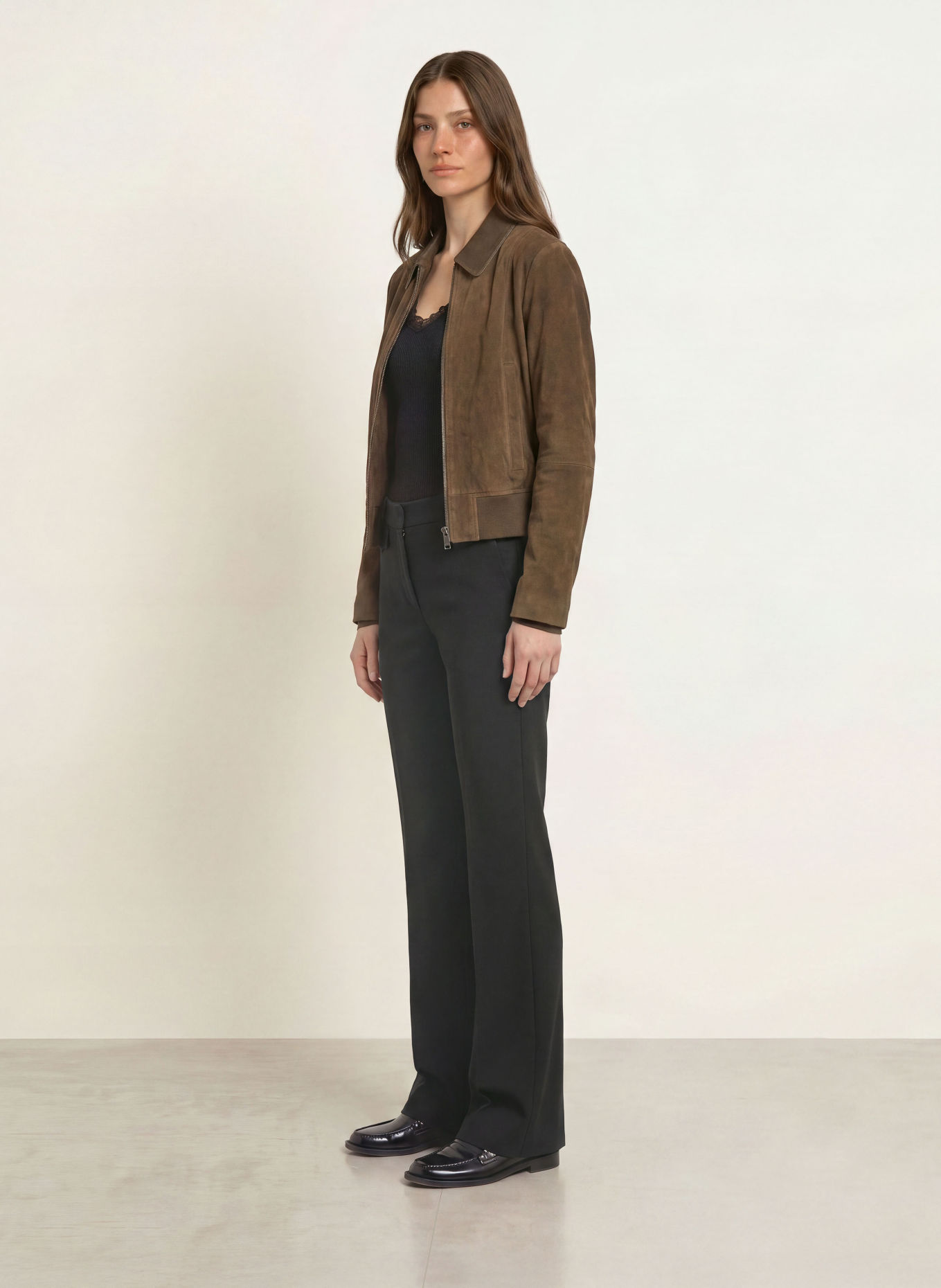 CAMBIO Marlene-broek FAMOUS: ZWART