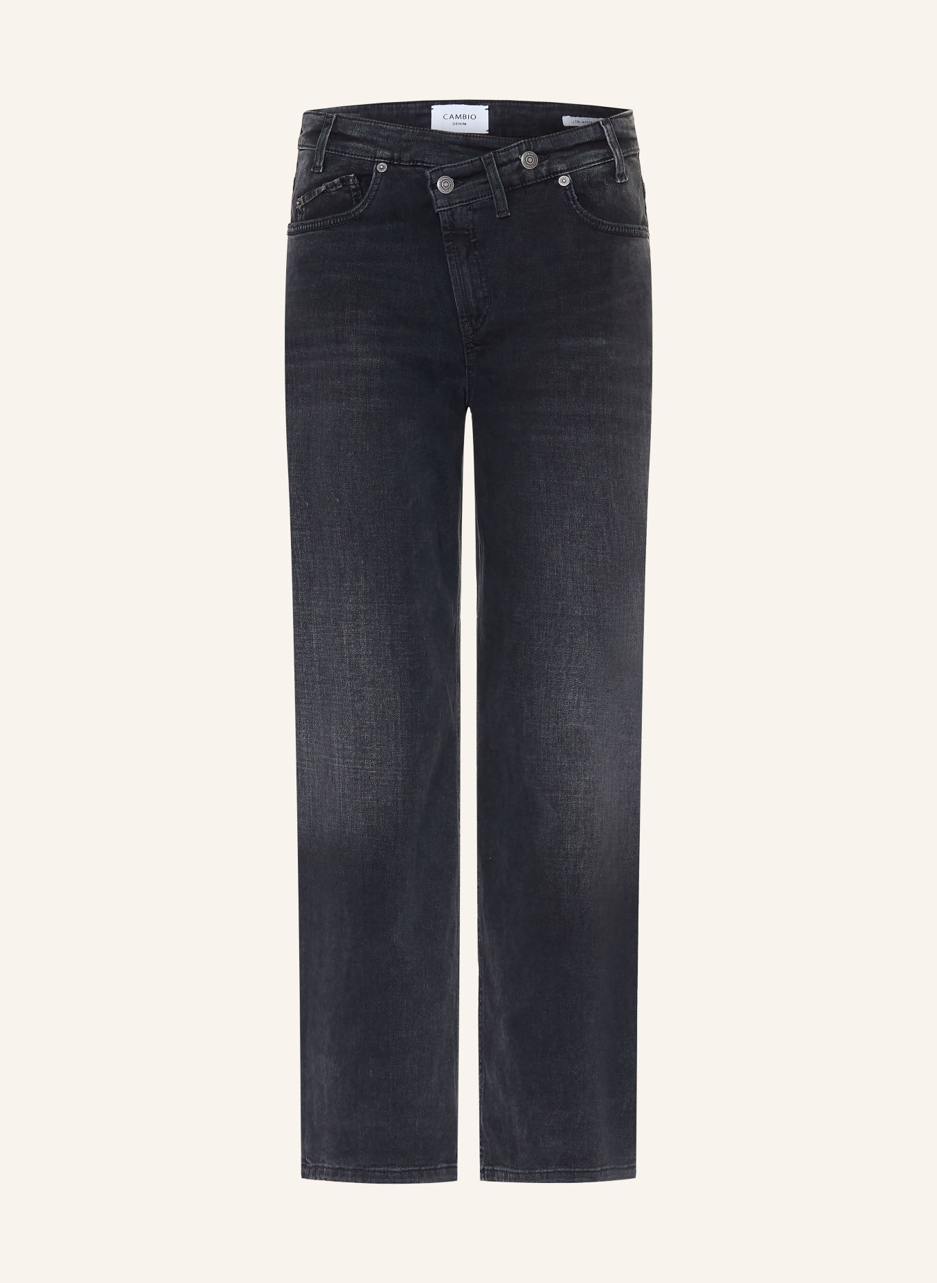 CAMBIO Wide leg jeans, baggy en asymmetrisch: 5138 urban jet wash