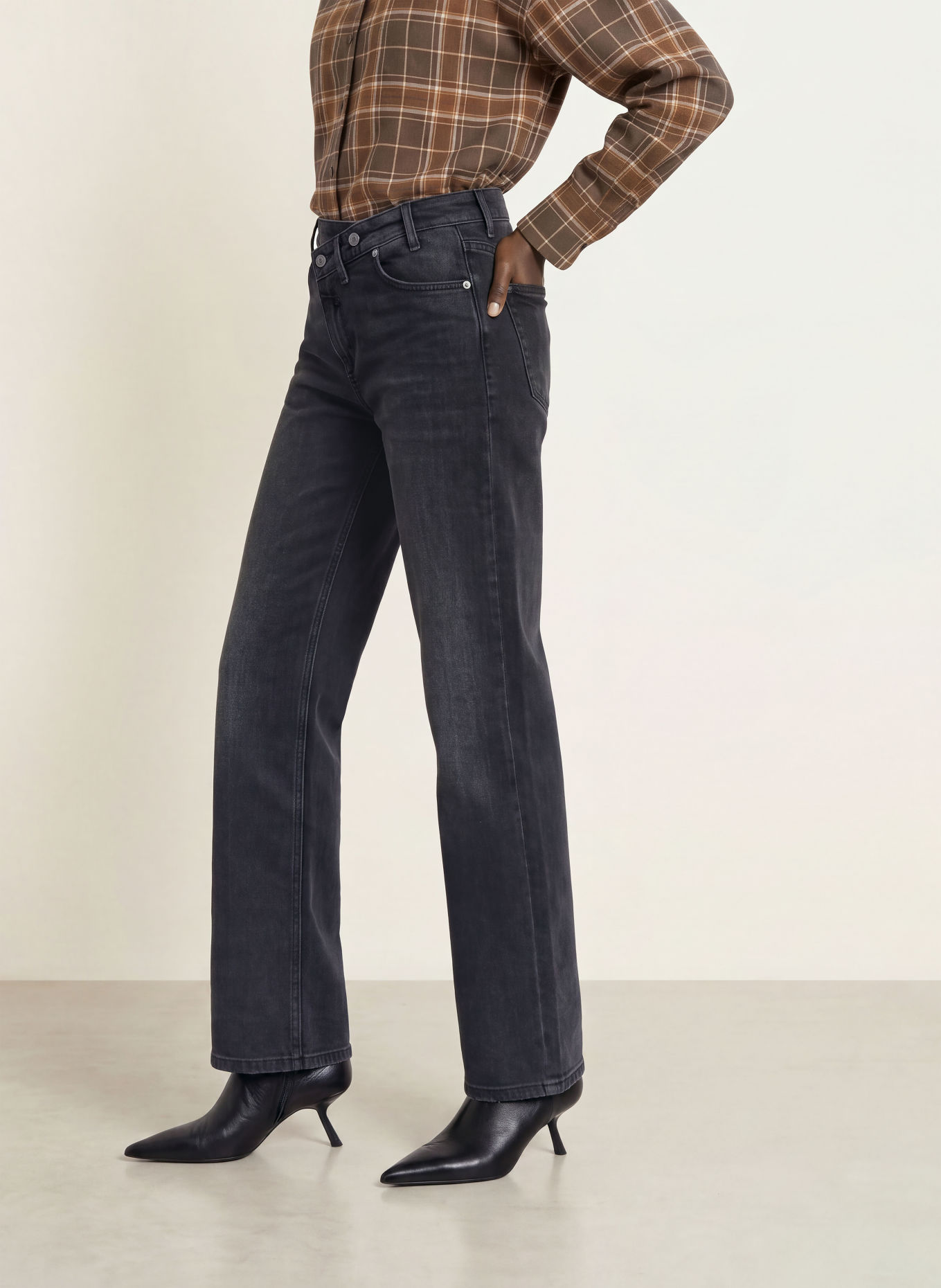 CAMBIO Wide leg jeans, baggy en asymmetrisch: 5138 urban jet wash