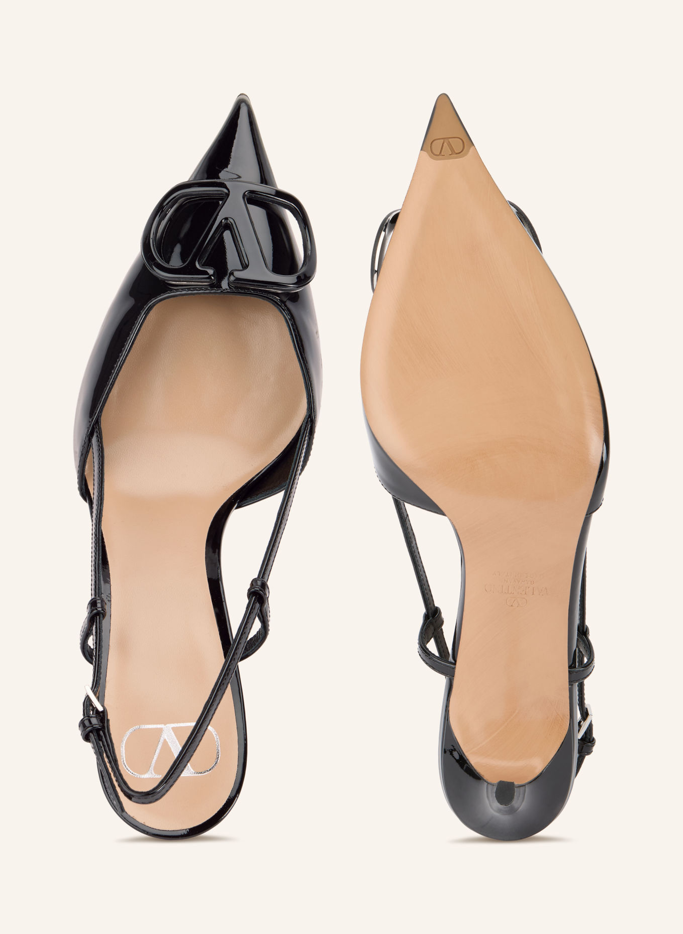 VALENTINO GARAVANI Slingpumps VLOGO SIGNATURE: SCHWARZ