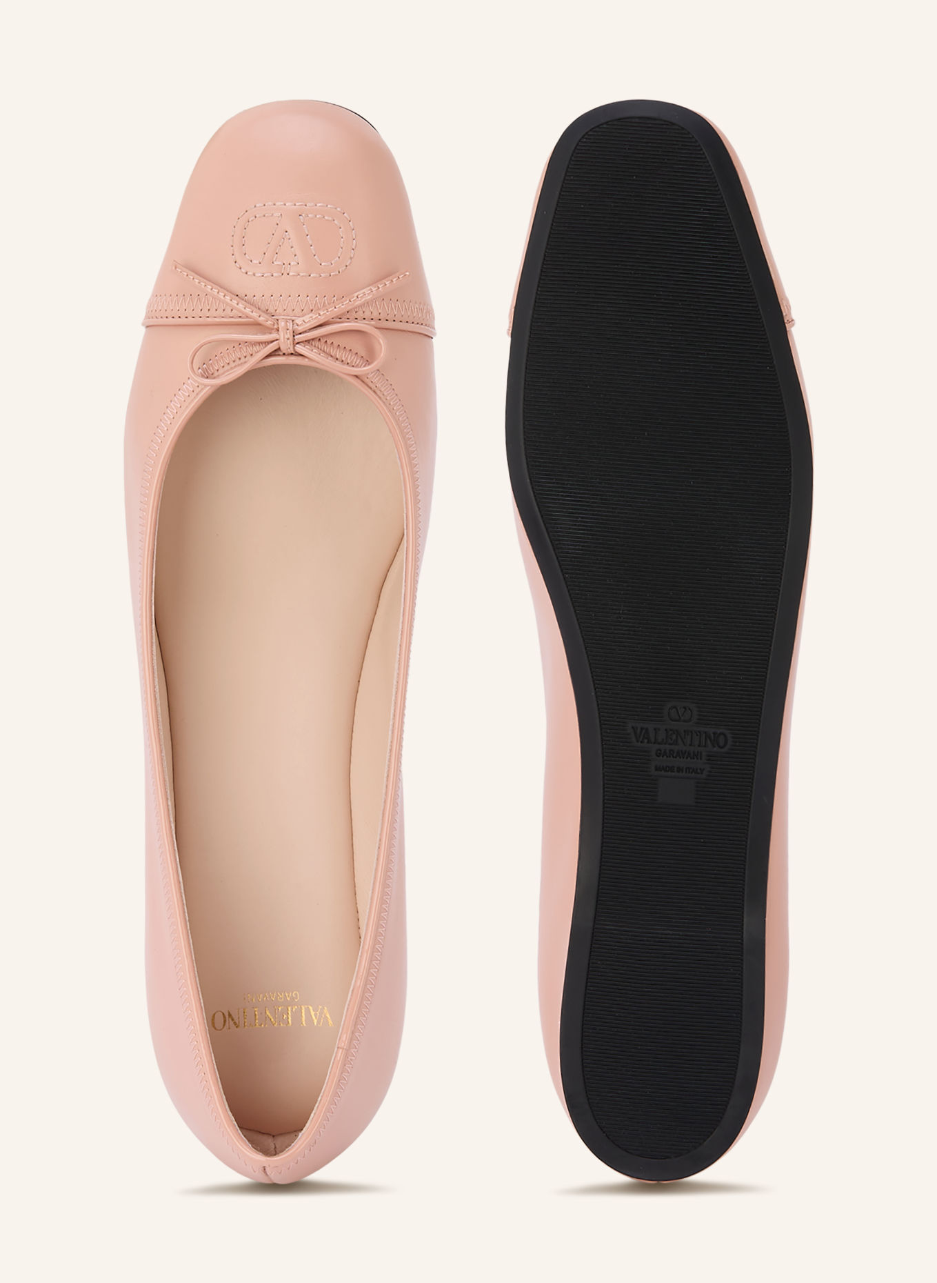 VALENTINO GARAVANI Ballerinas VLOGO SIGNATURE: ROSÉ