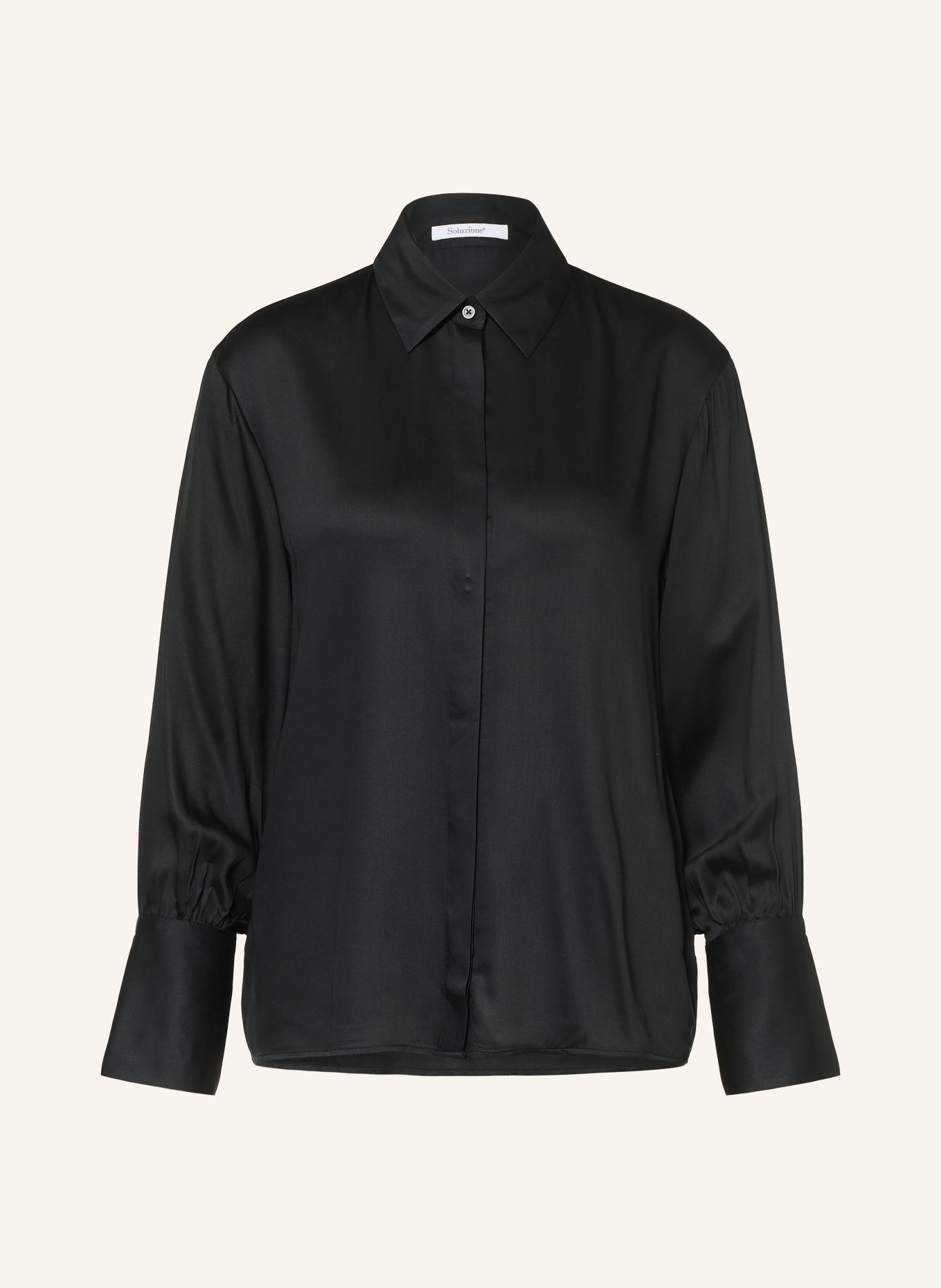 Soluzione Satin shirt blouse: BLACK