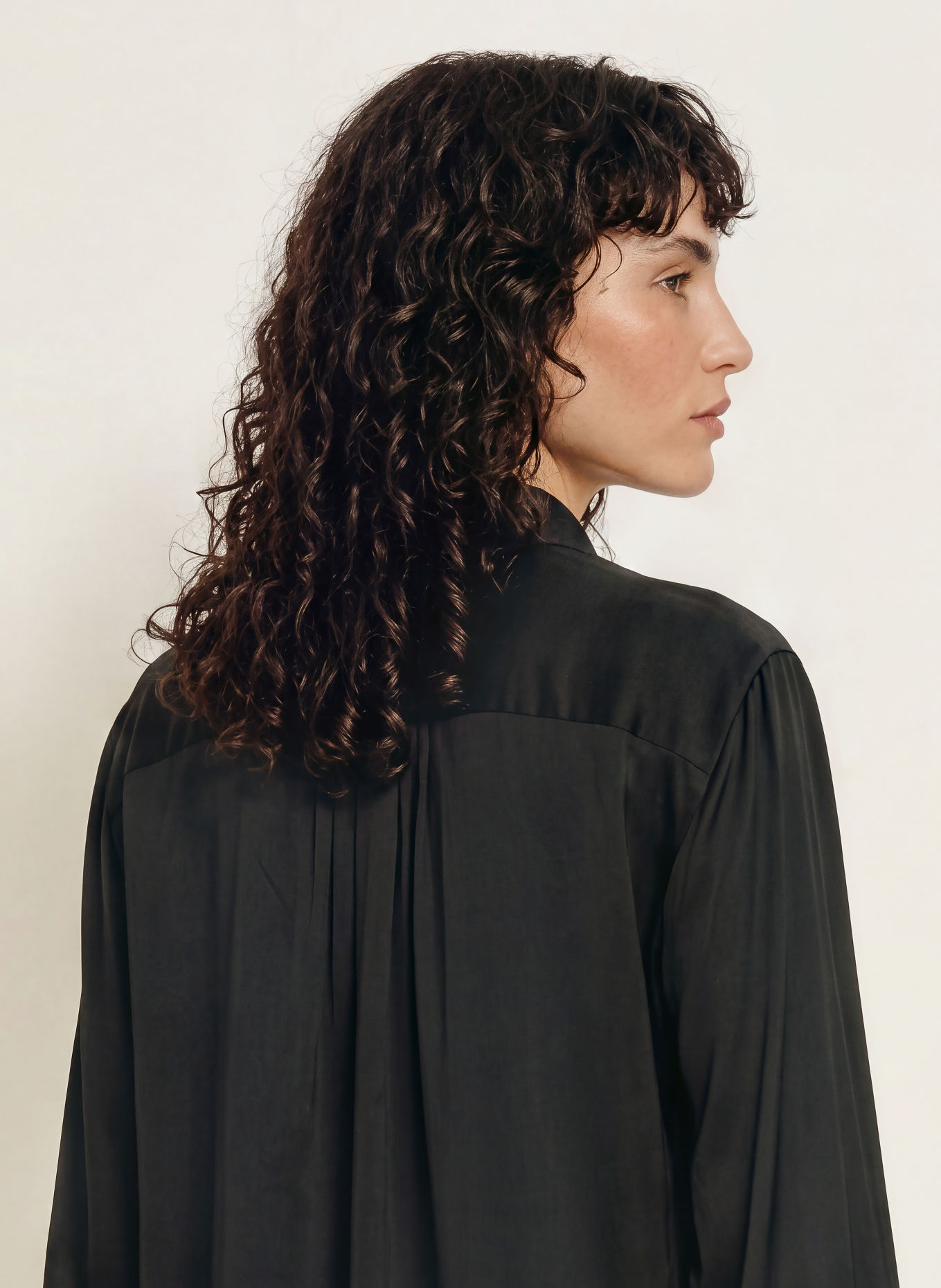 Soluzione Satin shirt blouse: BLACK
