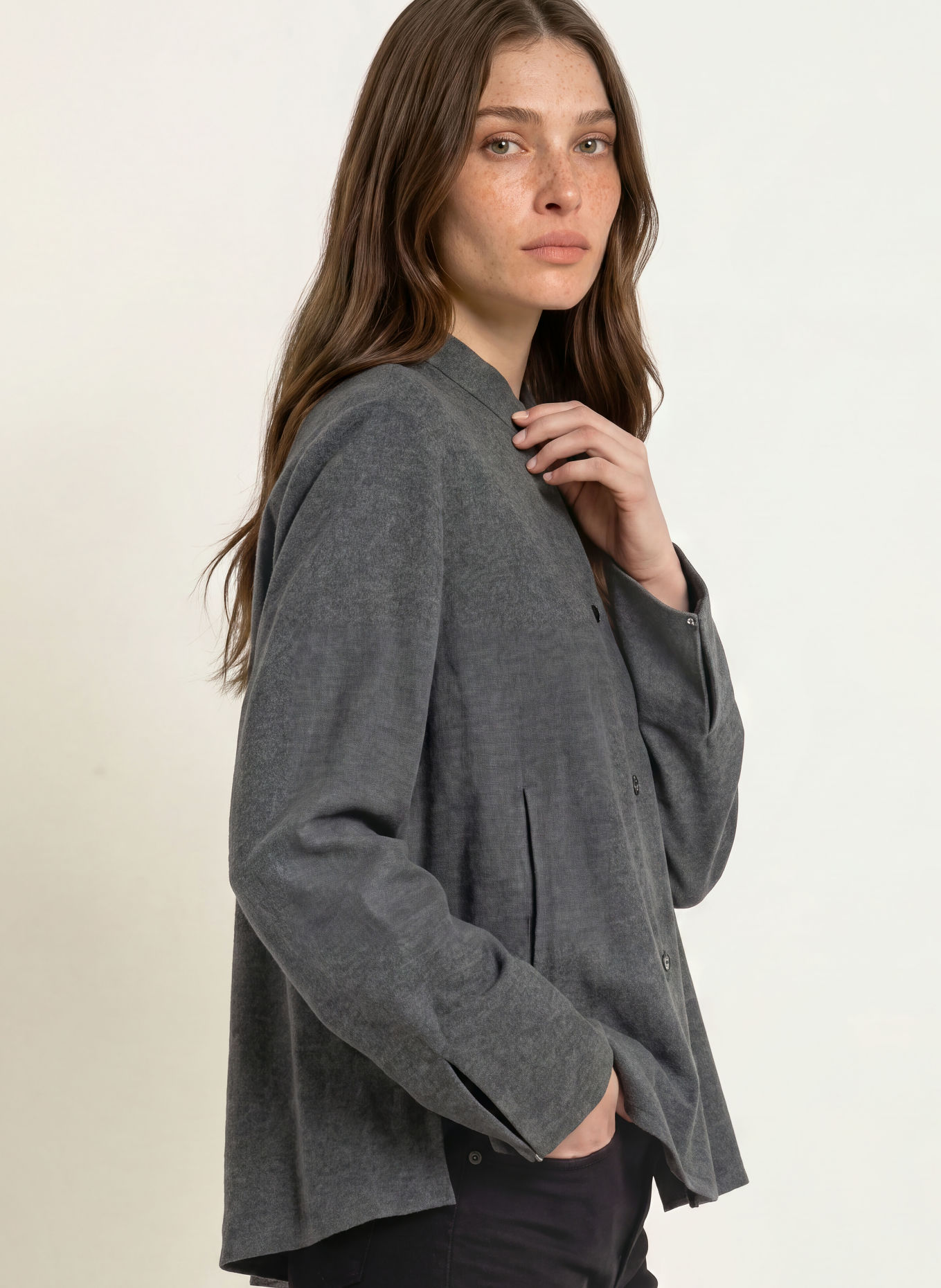 Soluzione Oversized Blouse: DARK GRAY