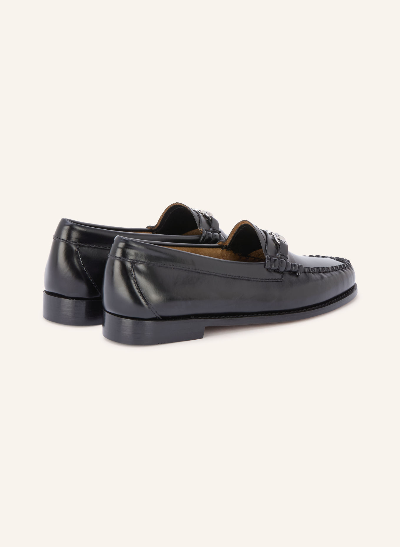 G.H.Bass Loafer LIANNA: SCHWARZ / SILBER