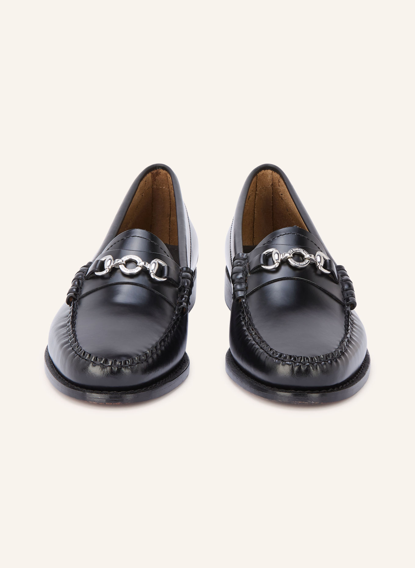 G.H.Bass Loafer LIANNA: SCHWARZ / SILBER