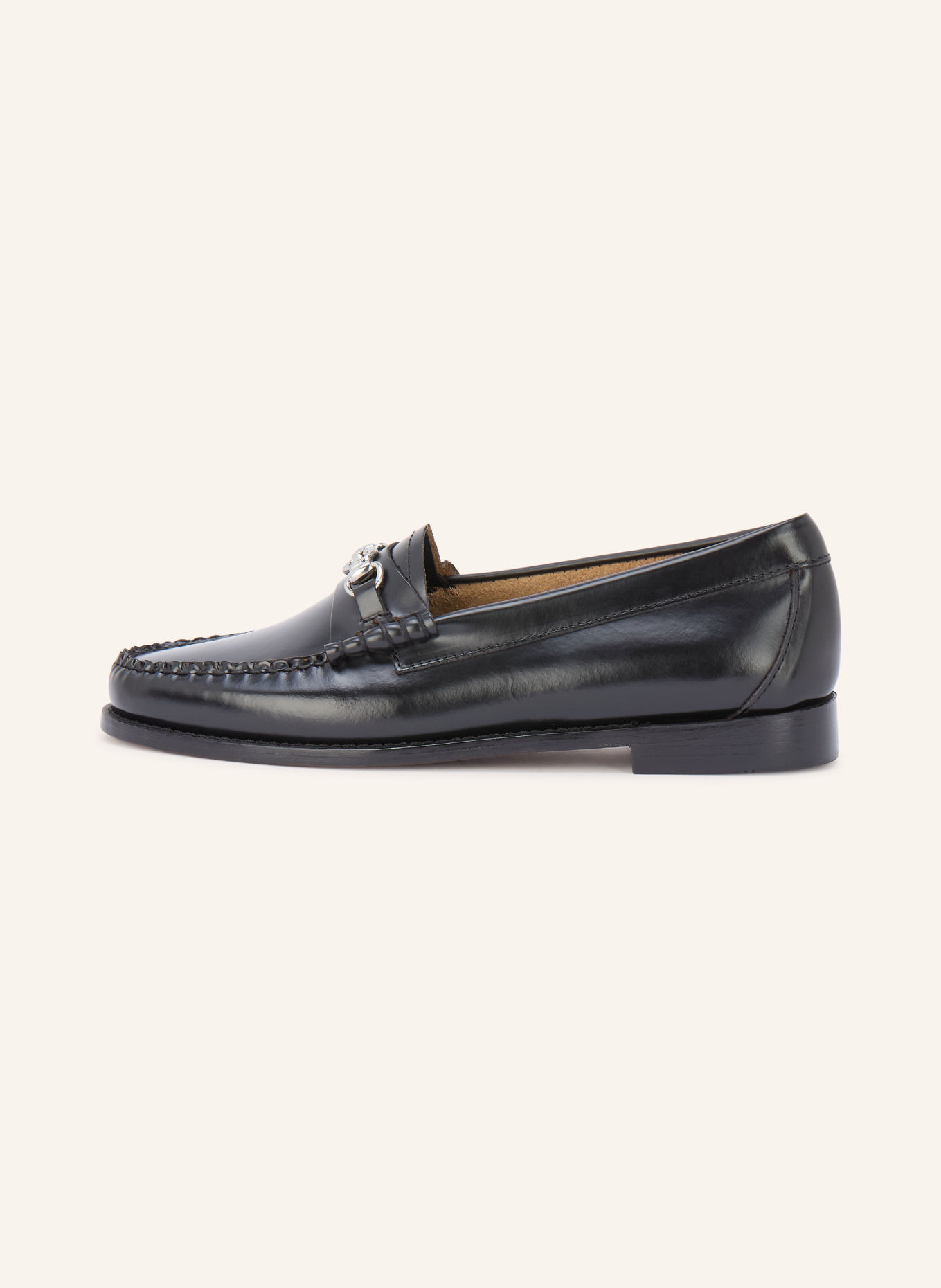 G.H.Bass Loafer LIANNA: SCHWARZ / SILBER