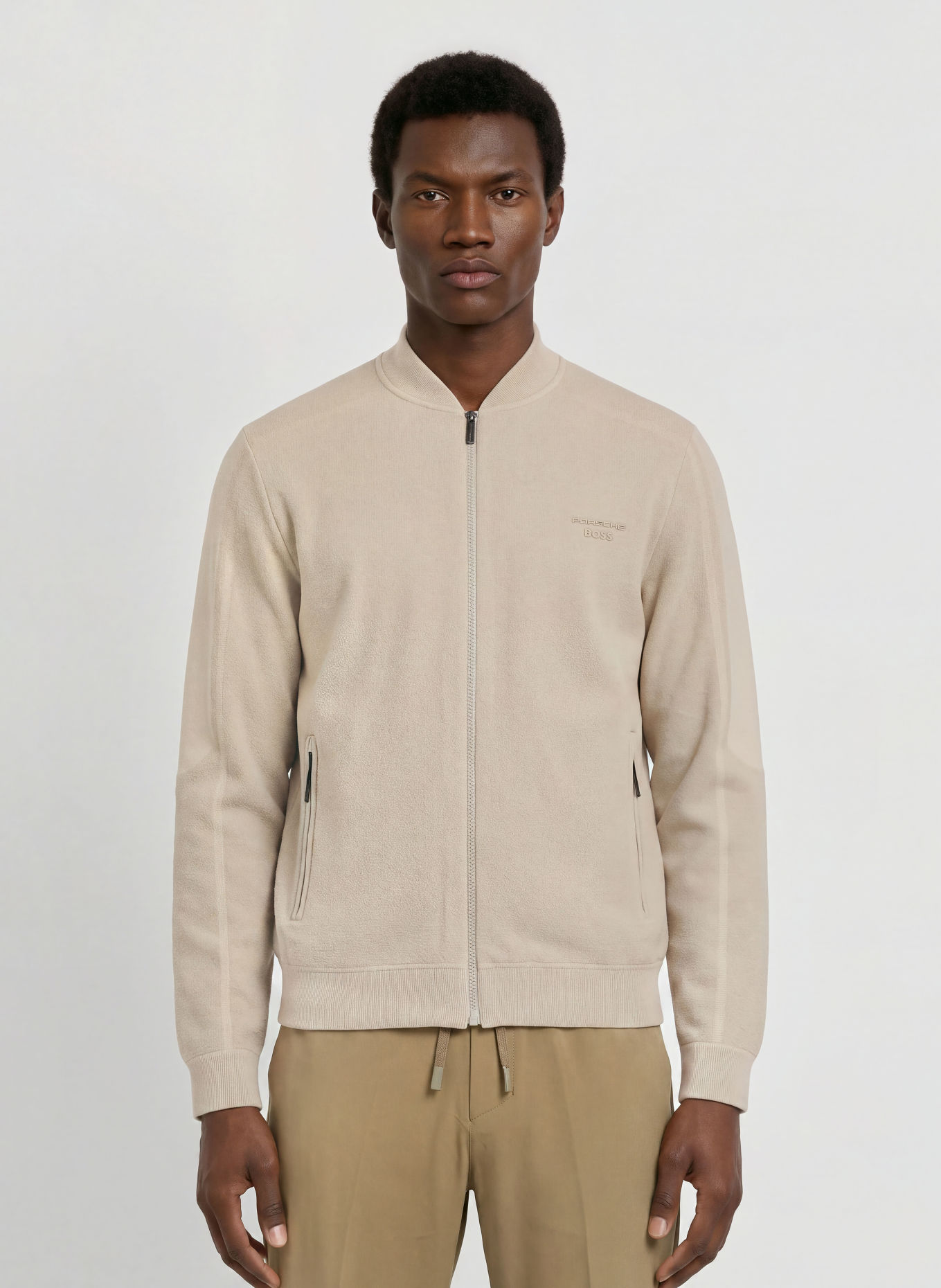 BOSS Veste ICONS70 en mélange de matières: MARRON CLAIR