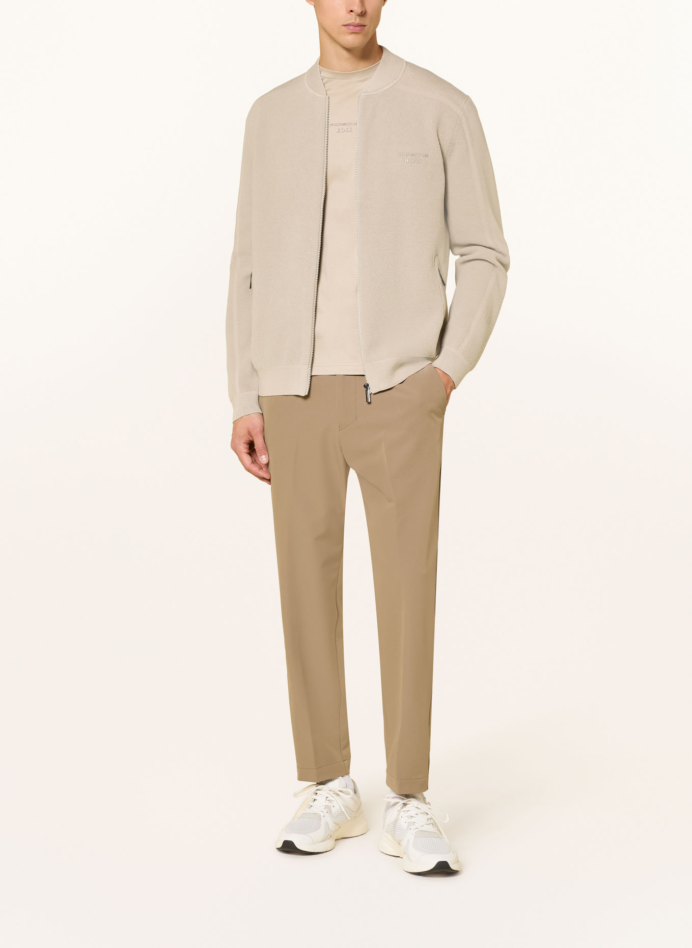 BOSS Veste ICONS70 en mélange de matières: MARRON CLAIR