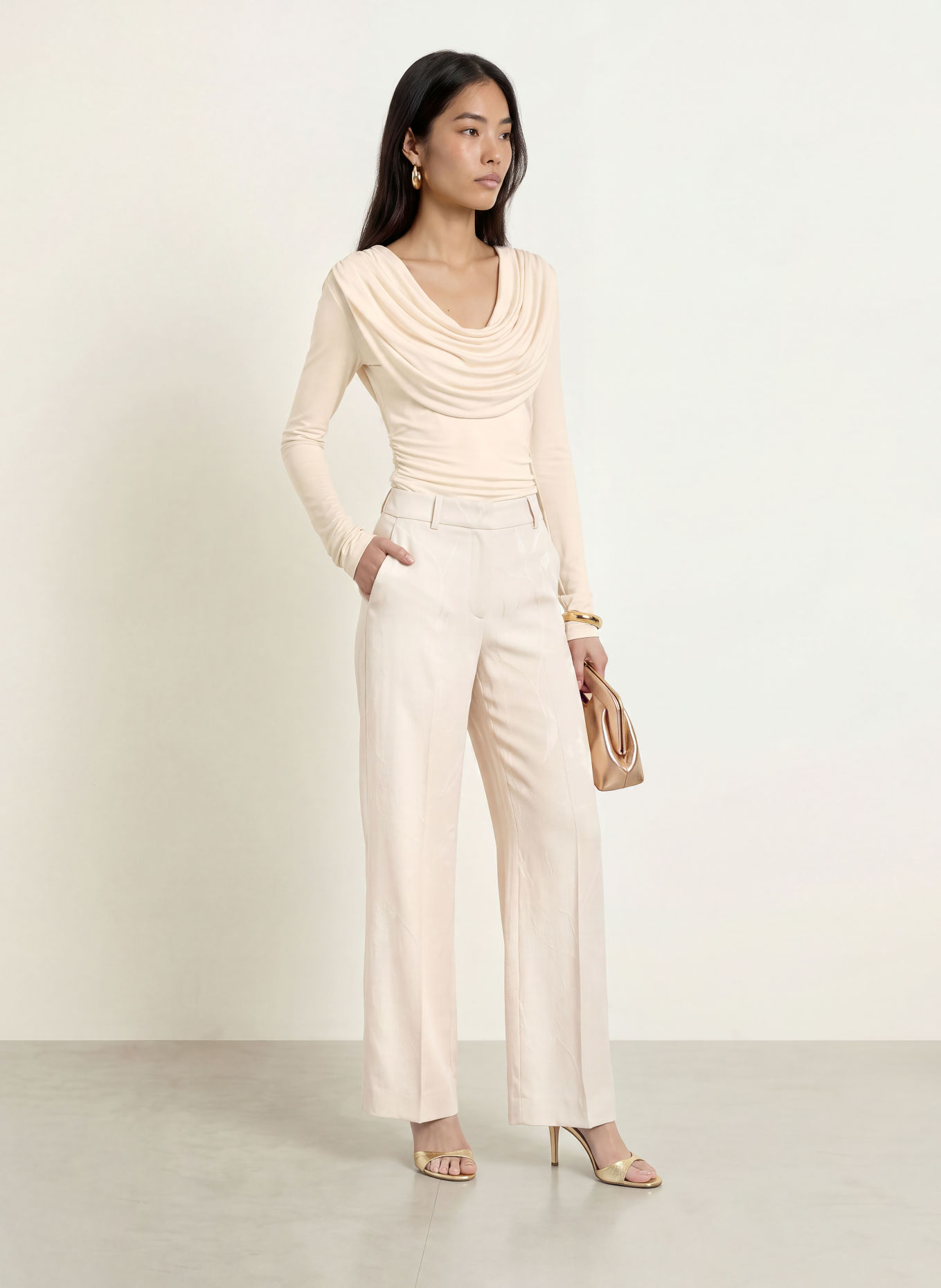 MALINA SINGNE Long-sleeve shirt: CREAM