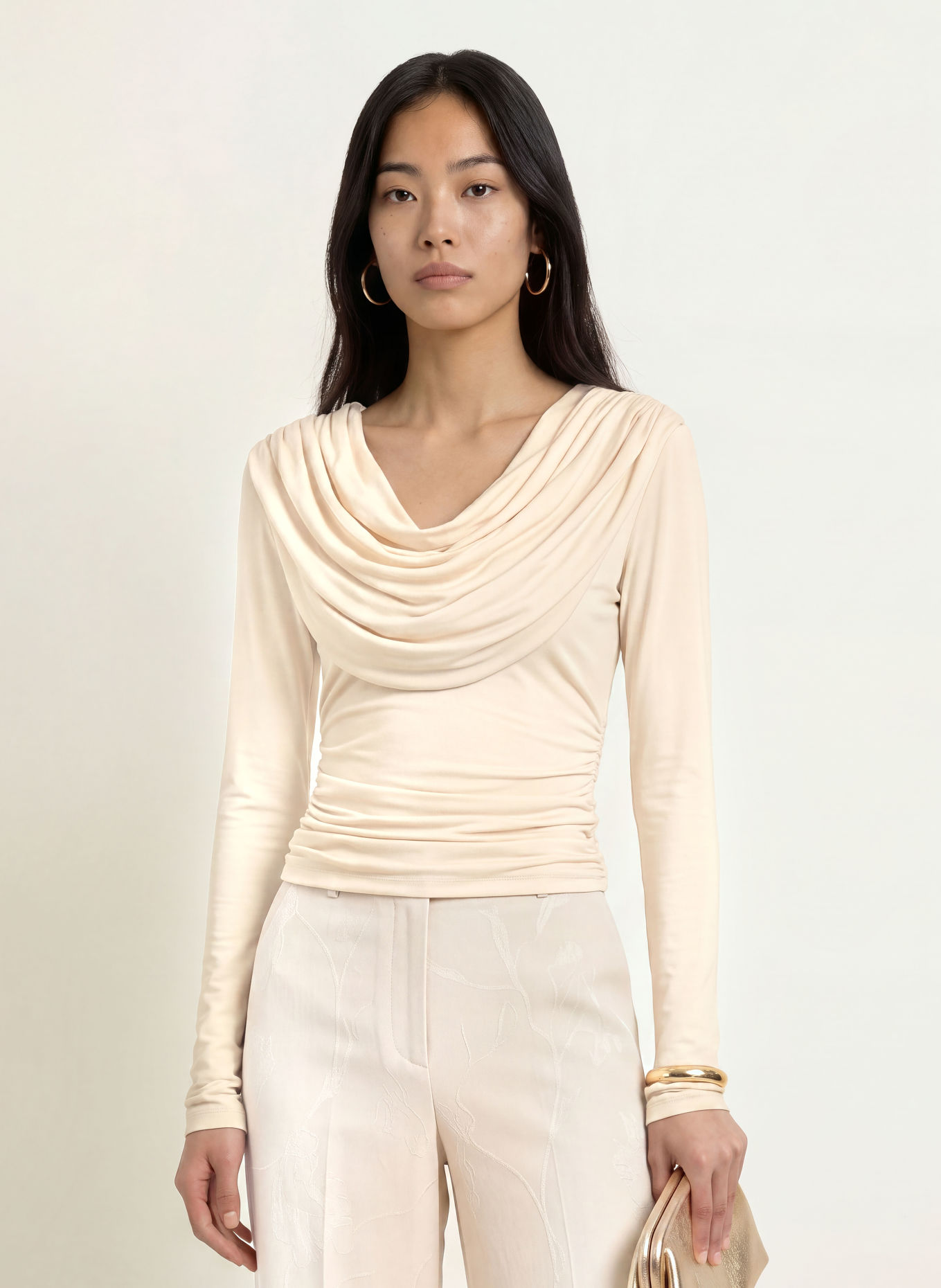 MALINA SINGNE Long-sleeve shirt: CREAM