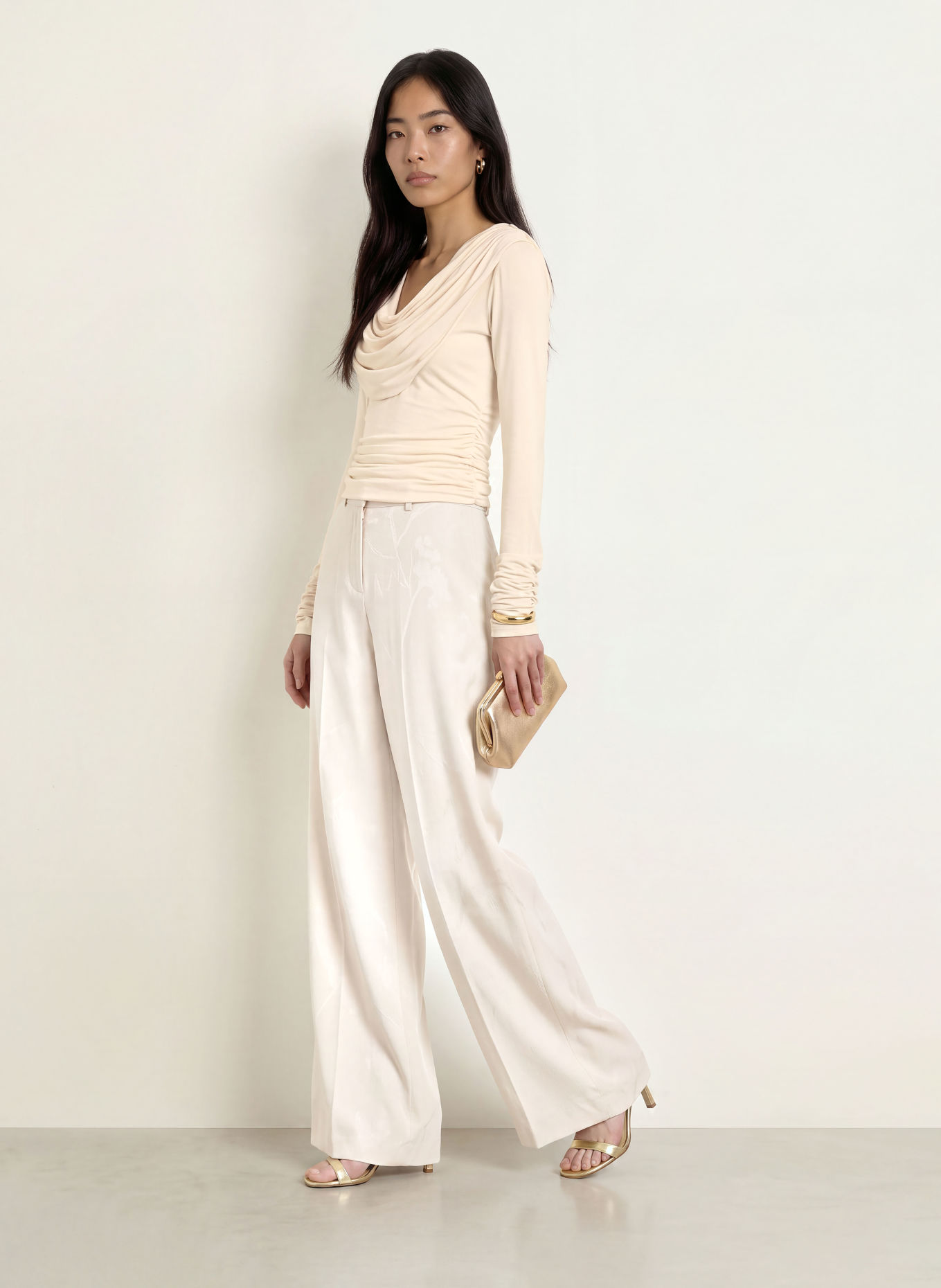 MALINA SINGNE Long-sleeve shirt: CREAM