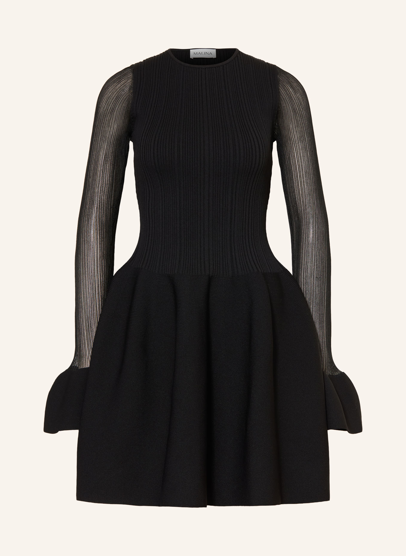 MALINA ELONA Cocktail Dress: BLACK