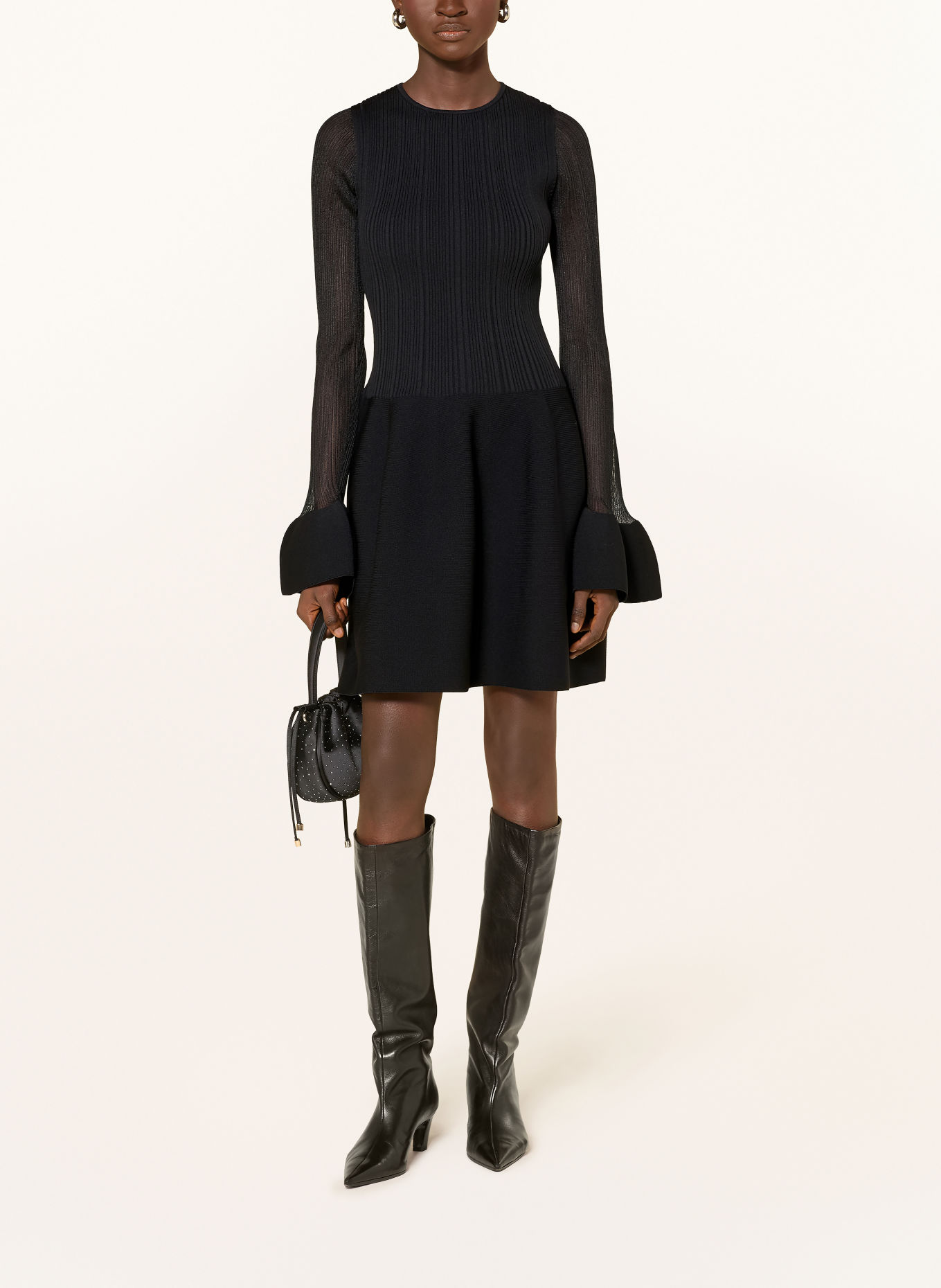 MALINA ELONA Cocktail Dress: BLACK