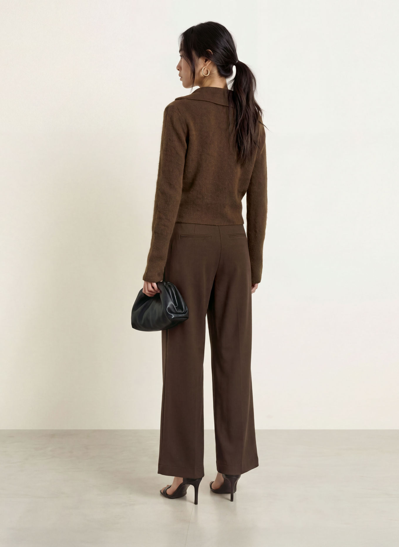 MALINA Strickjacke LILIAN: DUNKELBRAUN