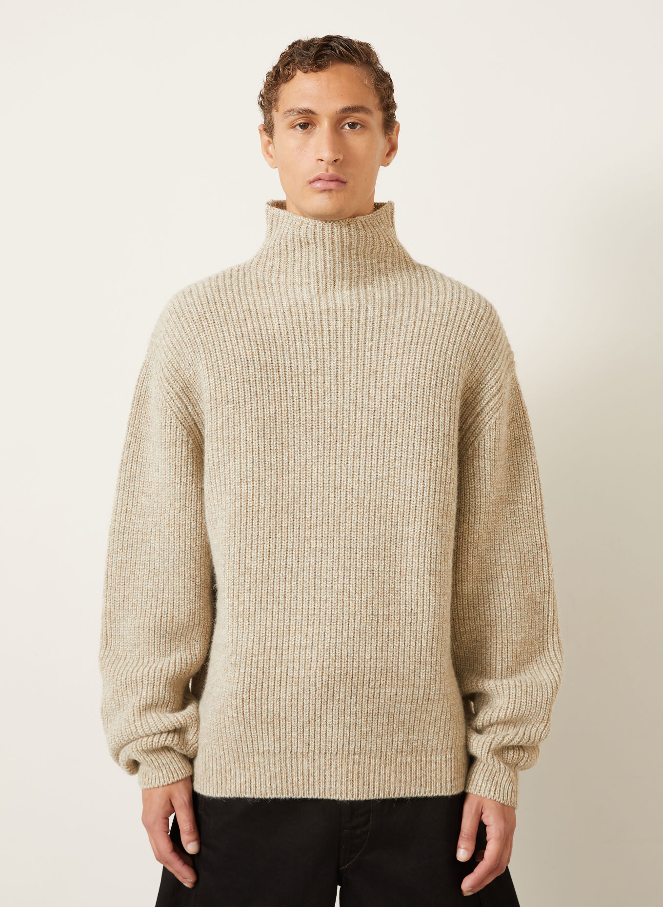 LEMAIRE Alpaca Sweaters: BEIGE