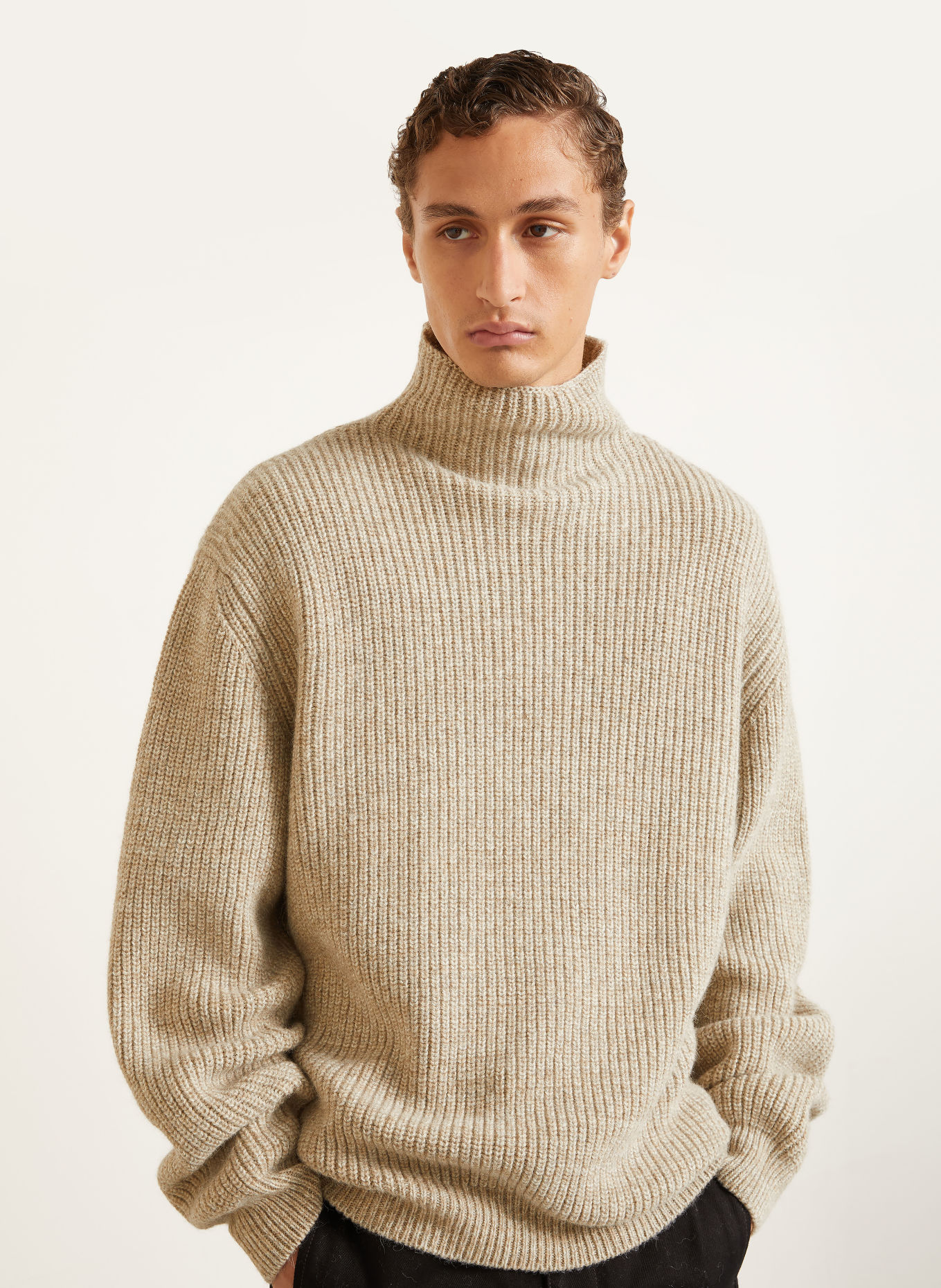 LEMAIRE Alpaca Sweaters: BEIGE