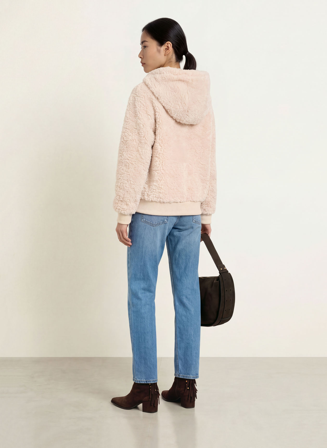 Grace Faux Fur Jacket: ECRU