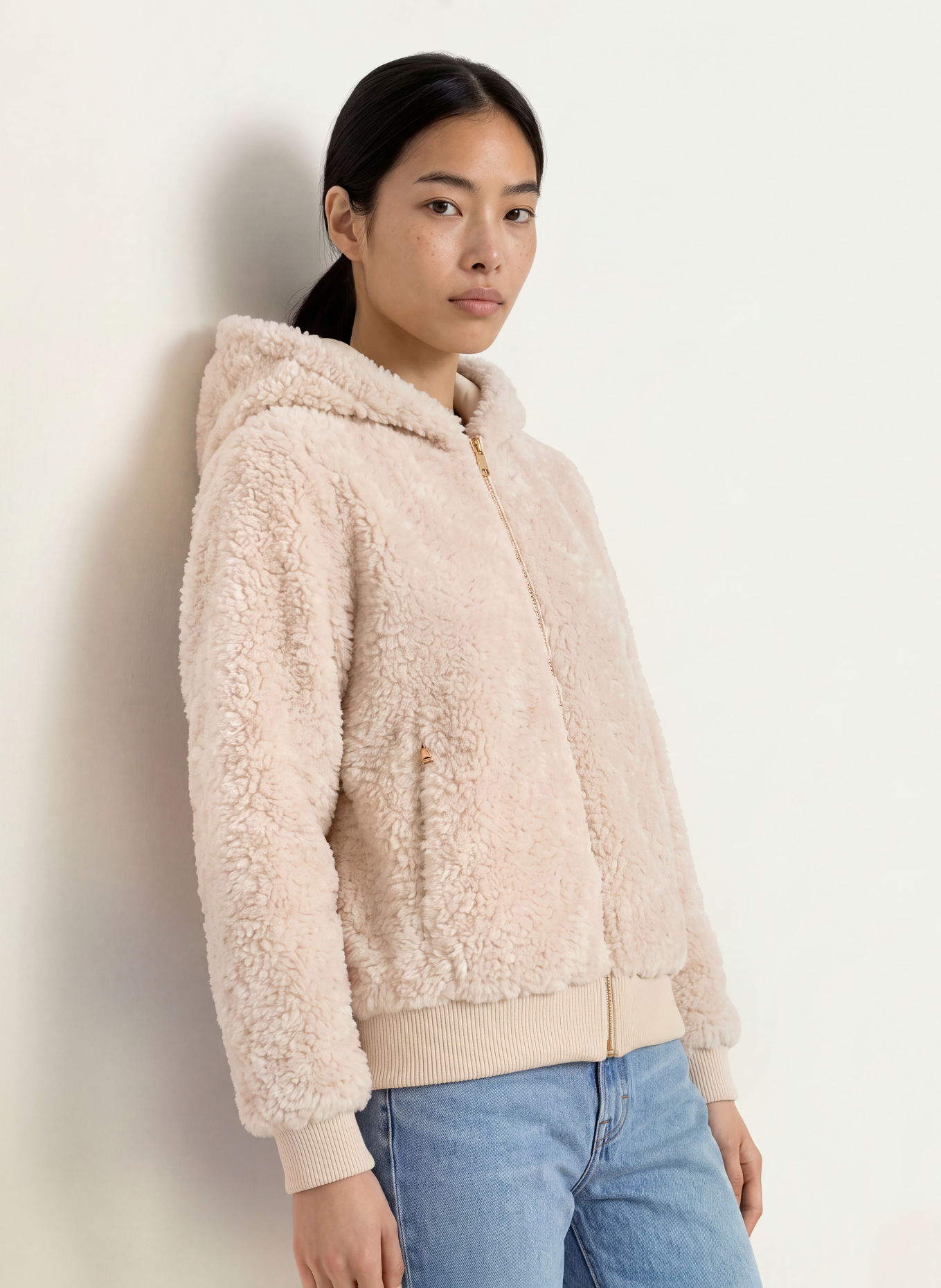 Grace Faux Fur Jacket: ECRU