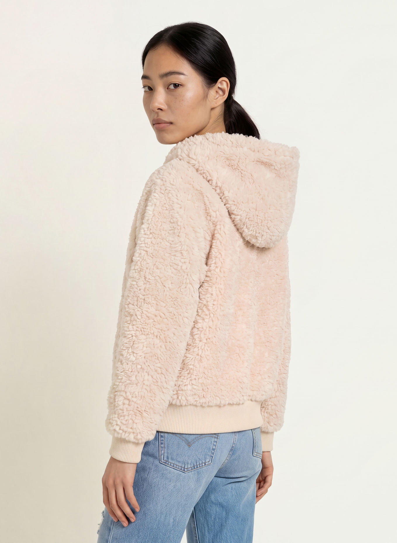 Grace Faux Fur Jacket: ECRU