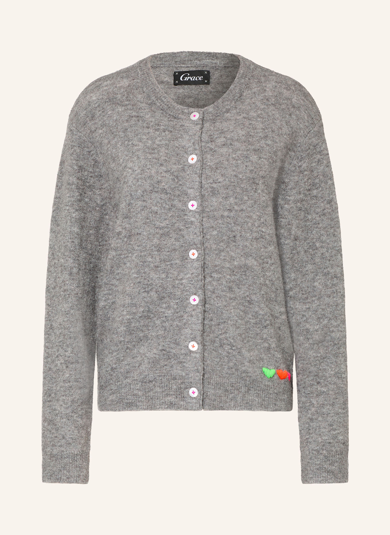 Grace Strickjacke: GRAU