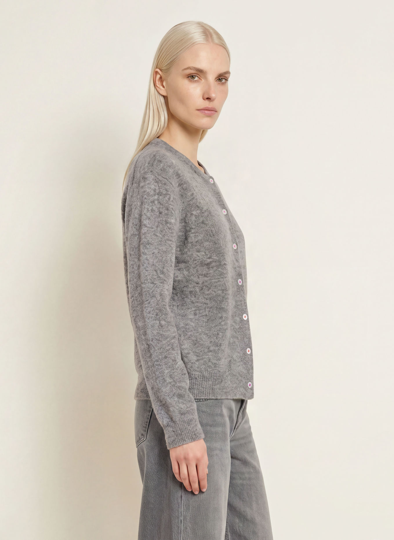 Grace Strickjacke: GRAU