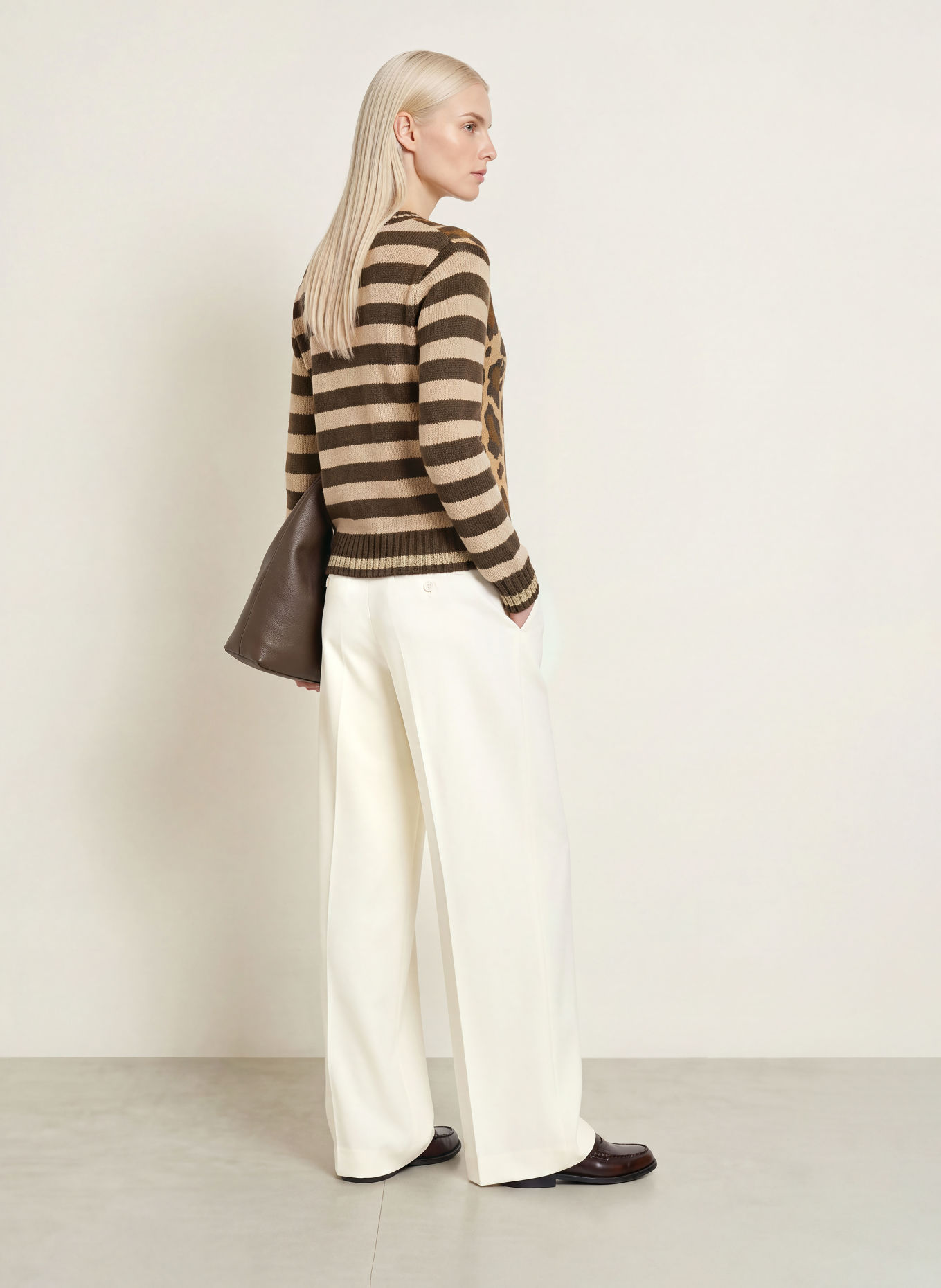 Grace Strickjacke mit Cashmere und Glitzergarn: DUNKELBRAUN / CAMEL / BRAUN