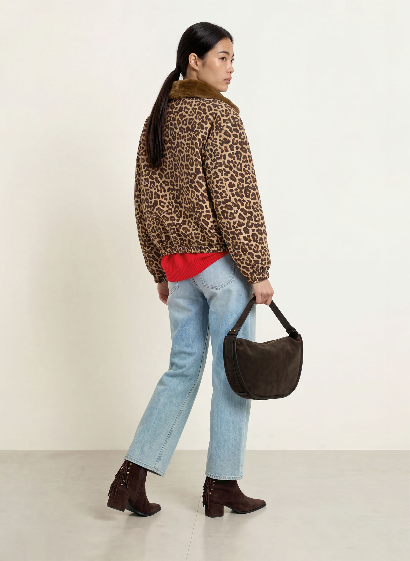 Grace Blouson: DUNKELBRAUN / CAMEL / ROT