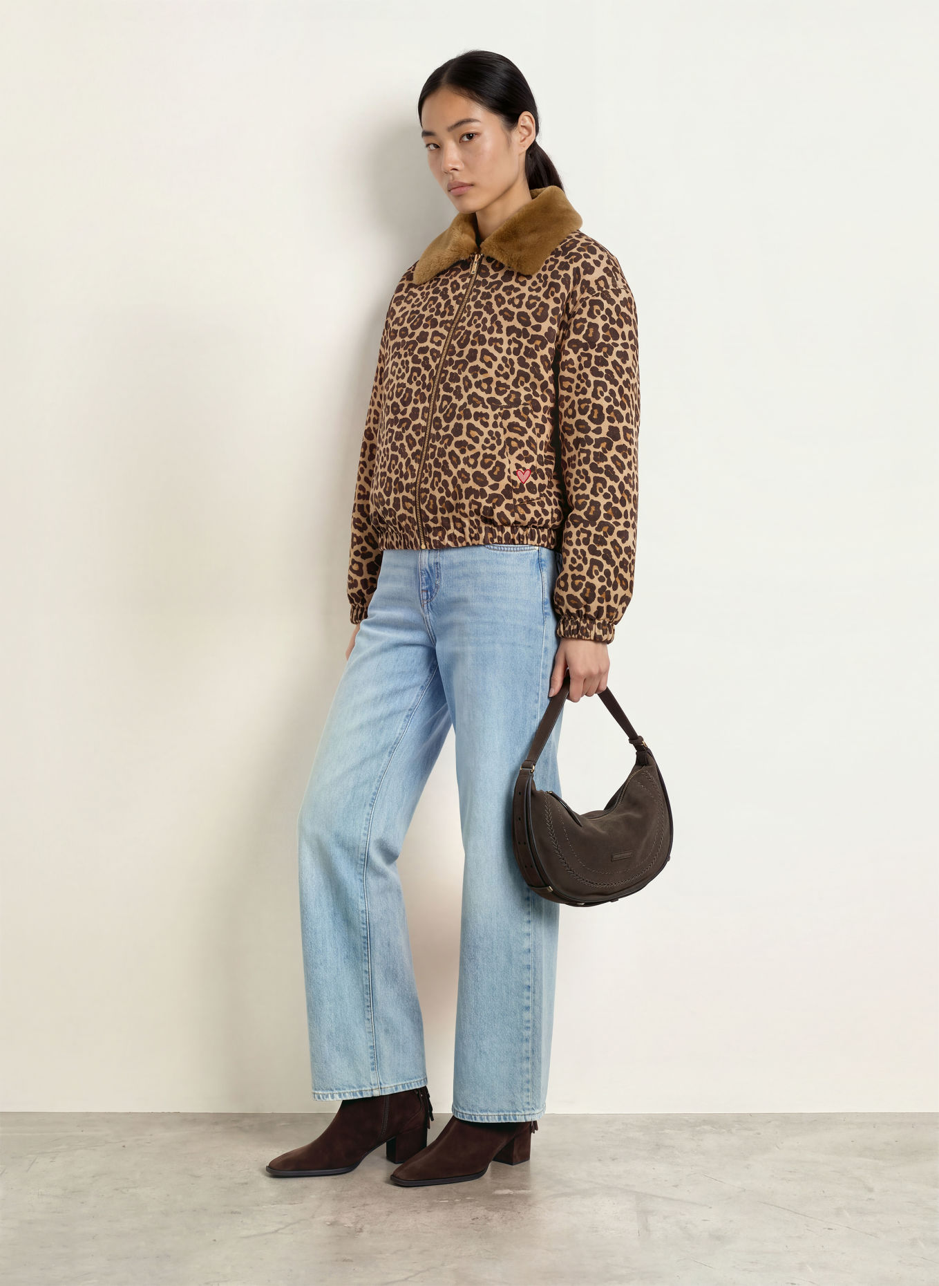 Grace Blouson: DUNKELBRAUN / CAMEL / ROT
