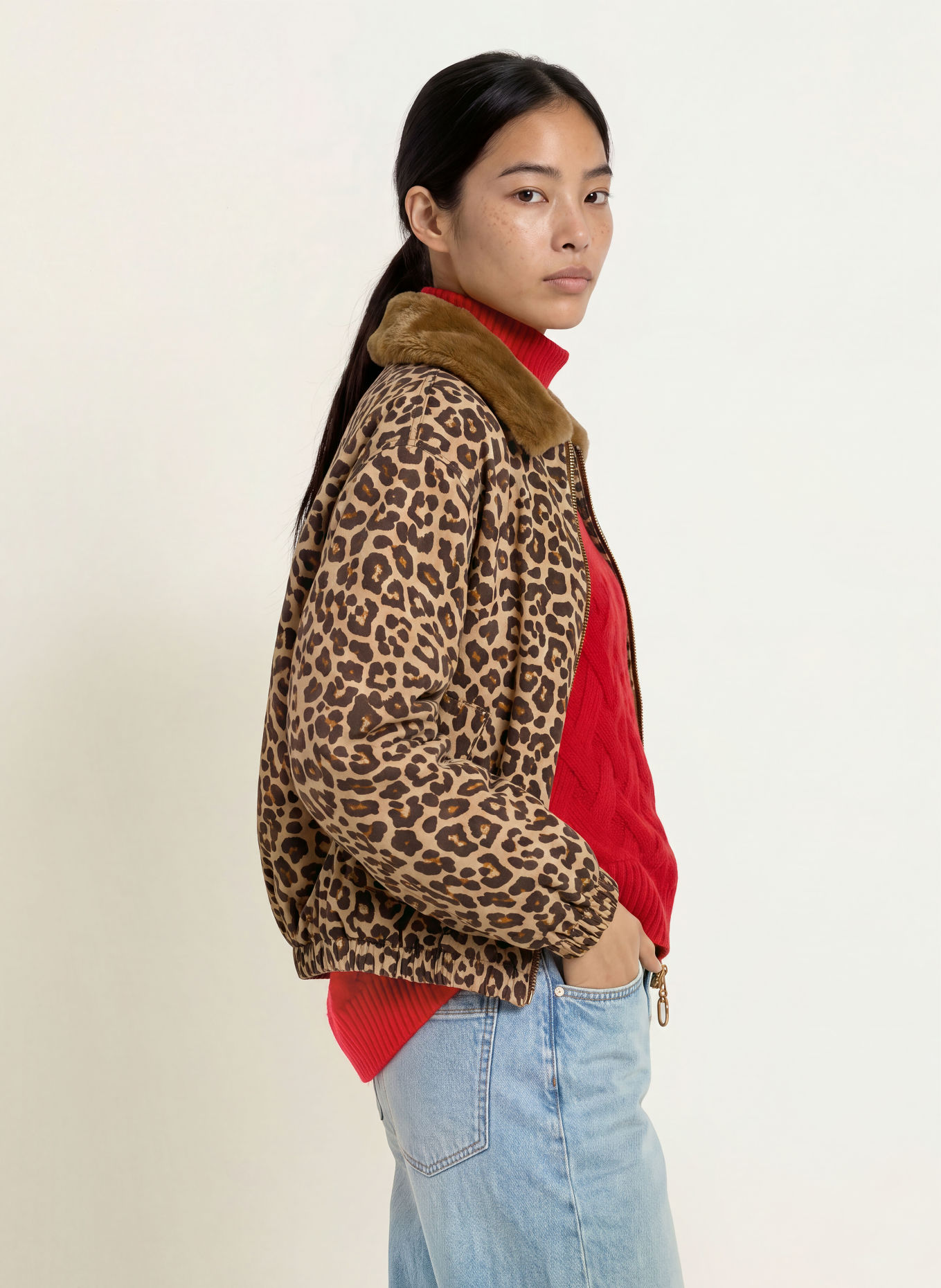 Grace Blouson: DUNKELBRAUN / CAMEL / ROT