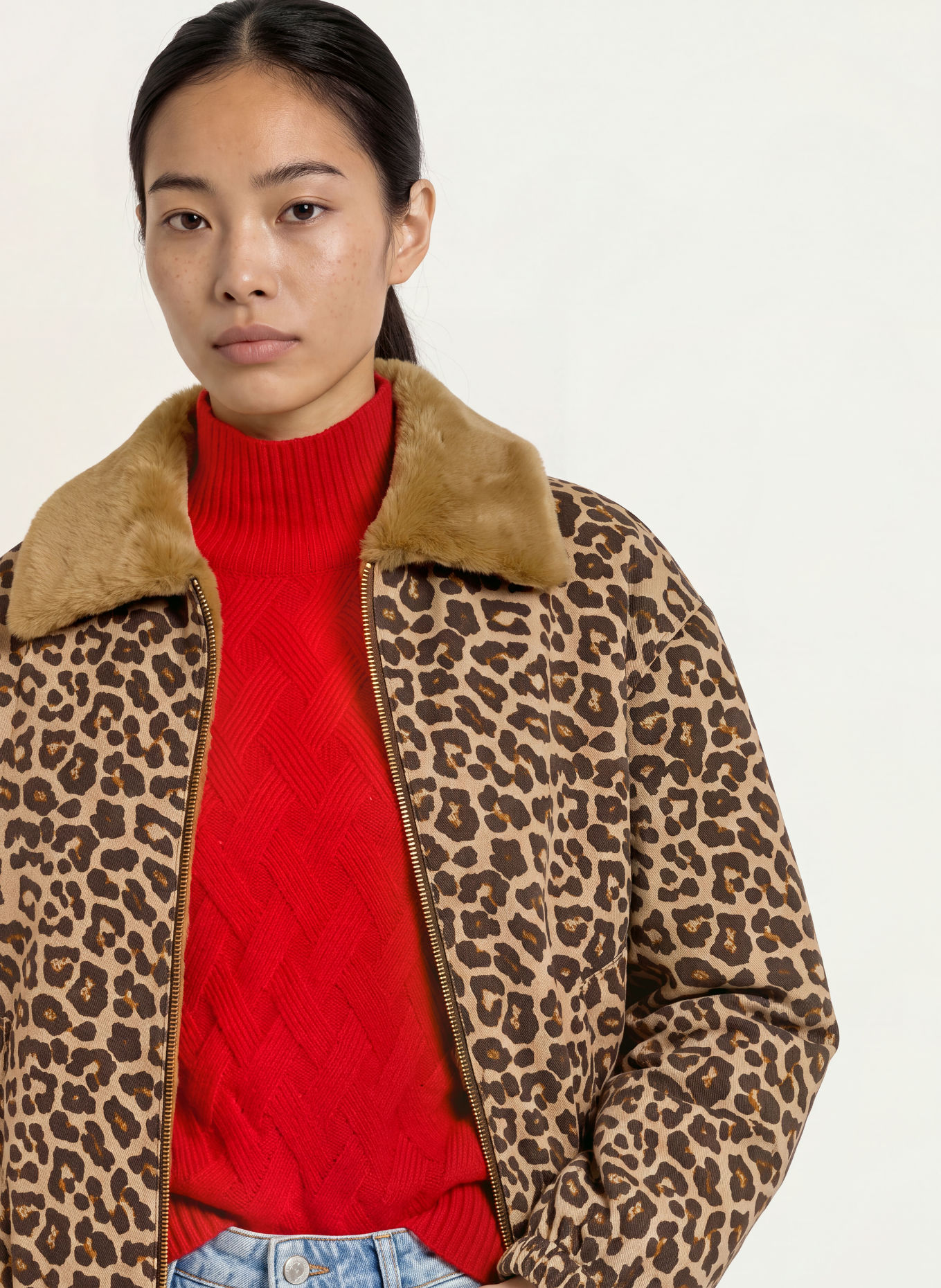 Grace Blouson: DUNKELBRAUN / CAMEL / ROT