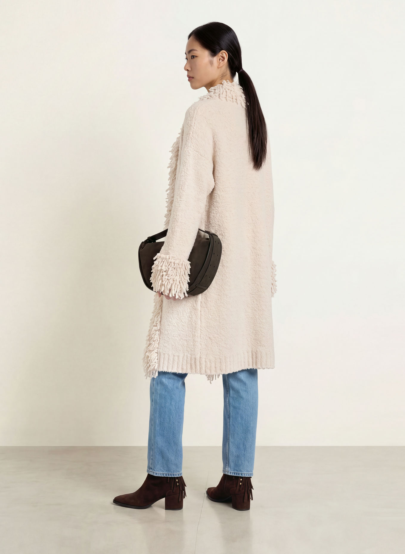 Grace Knit wrap: ECRU