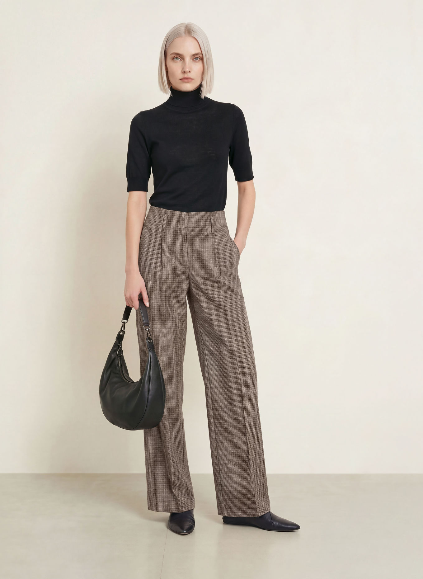 CINQUE Marlene-broek CISICILIA: BRUIN / ZWART