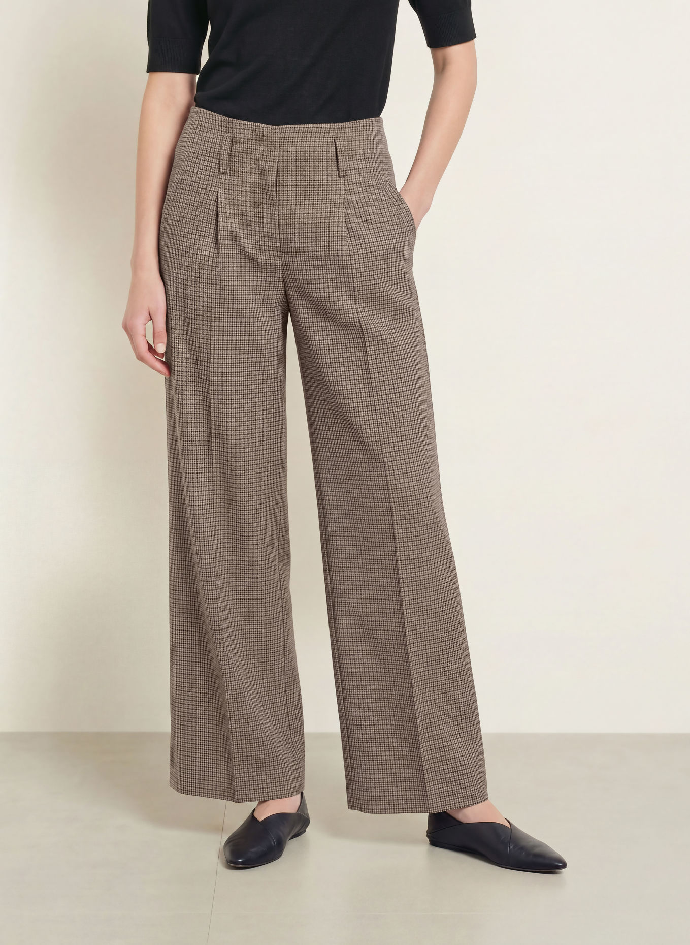 CINQUE Marlene-broek CISICILIA: BRUIN / ZWART