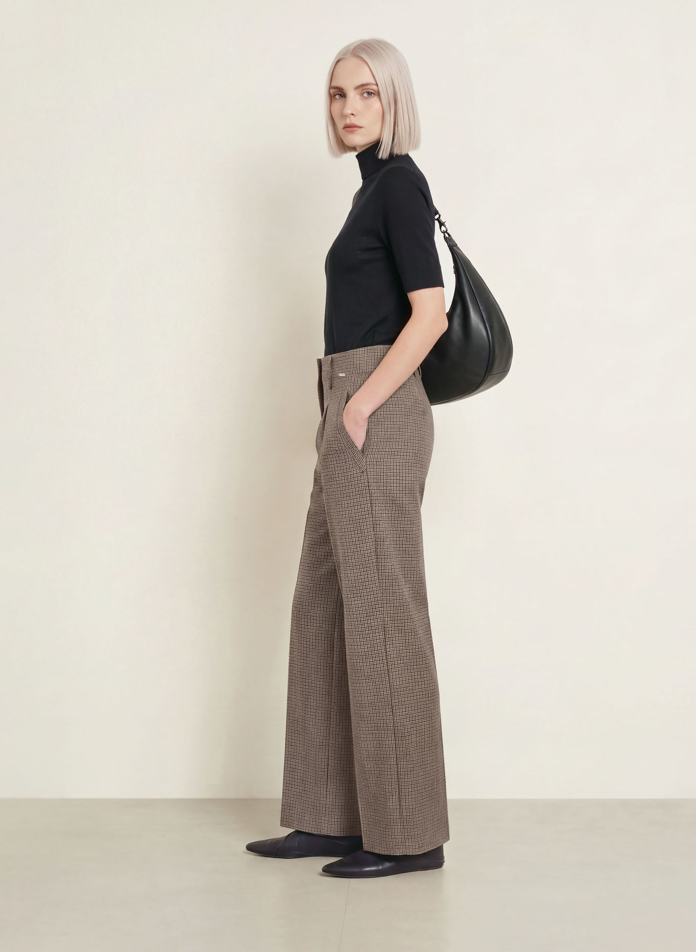 CINQUE Marlene-broek CISICILIA: BRUIN / ZWART