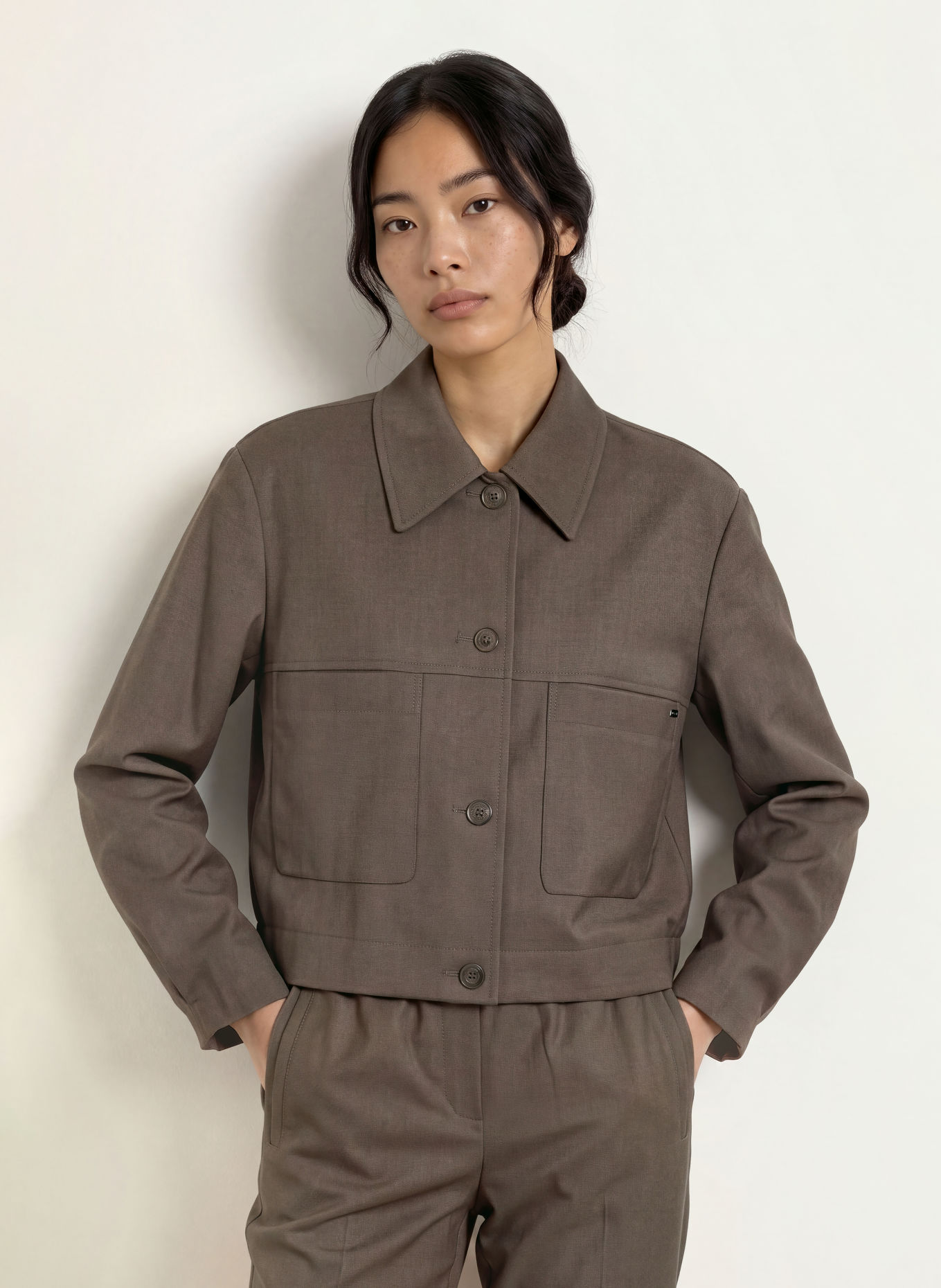 CINQUE Kastenjacke CILEDO: TAUPE