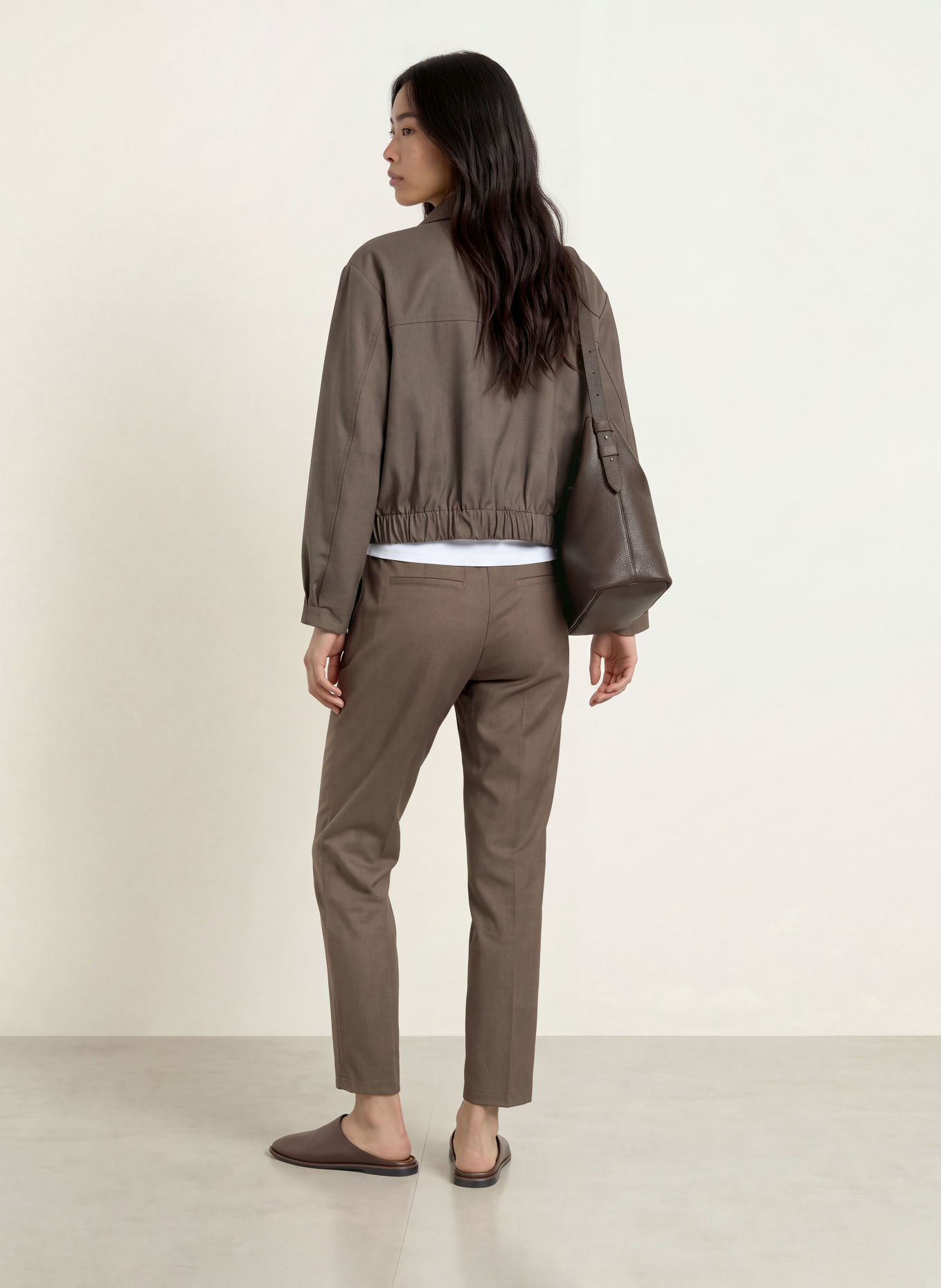 CINQUE Pantalon CISOFARI de style jogging: TAUPE