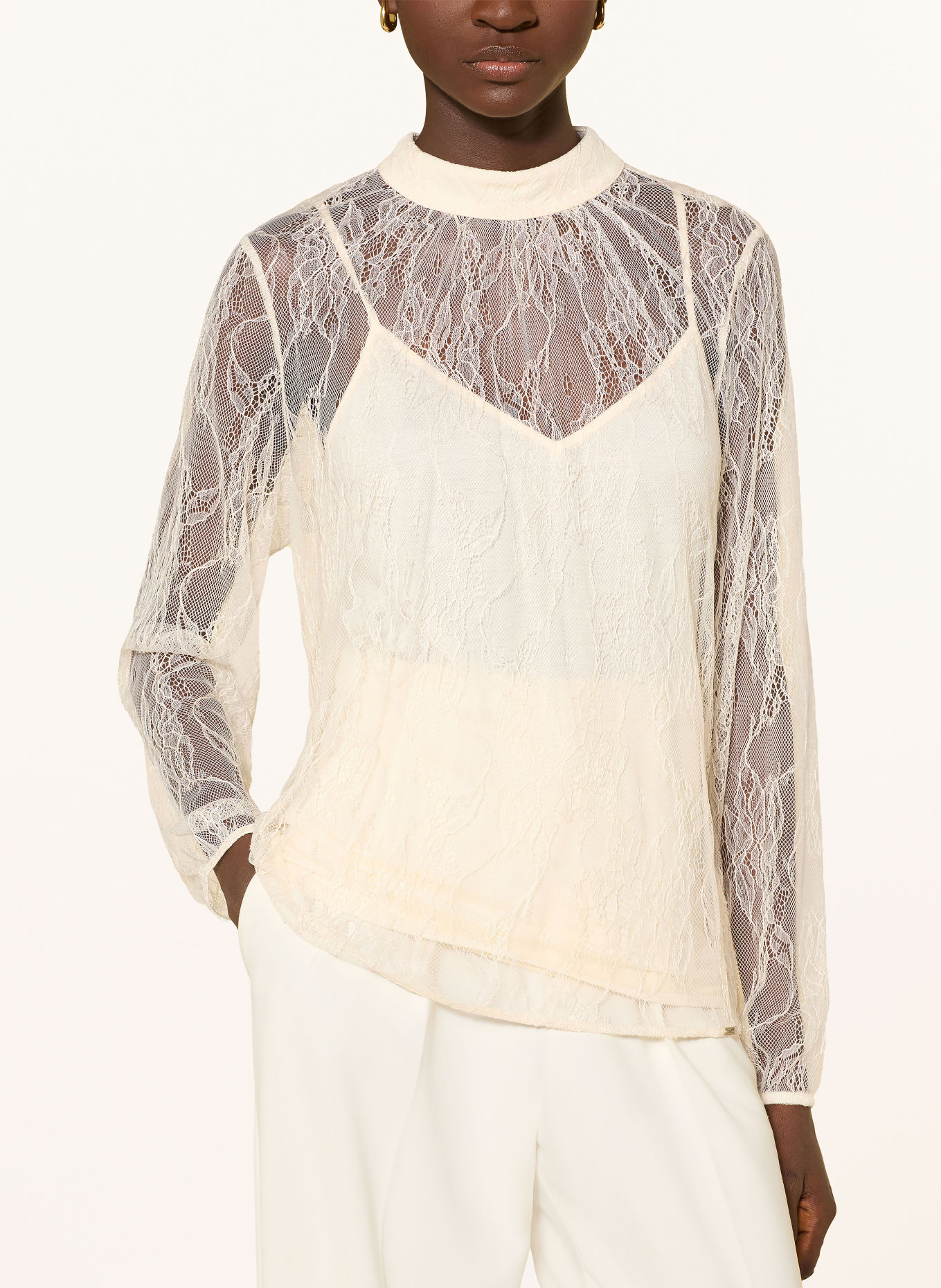 CINQUE Blusenshirt CILACY aus Spitze: ECRU